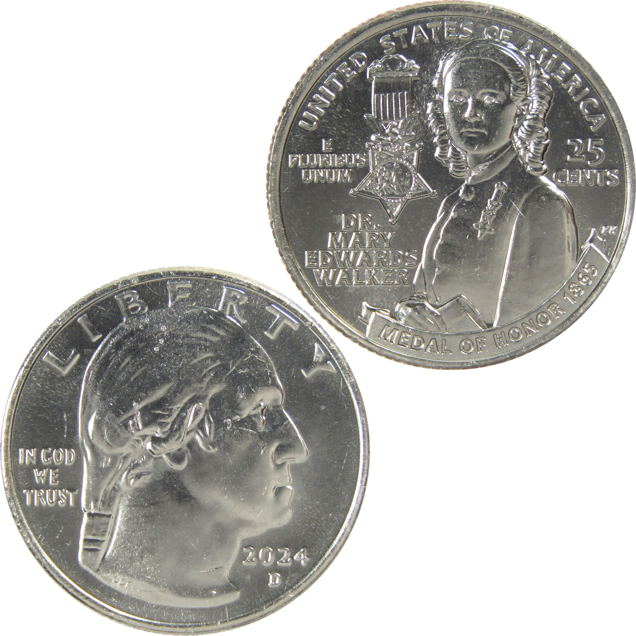 2024 D Mary Edwards Walker American Women Quarter Uncirculated Clad