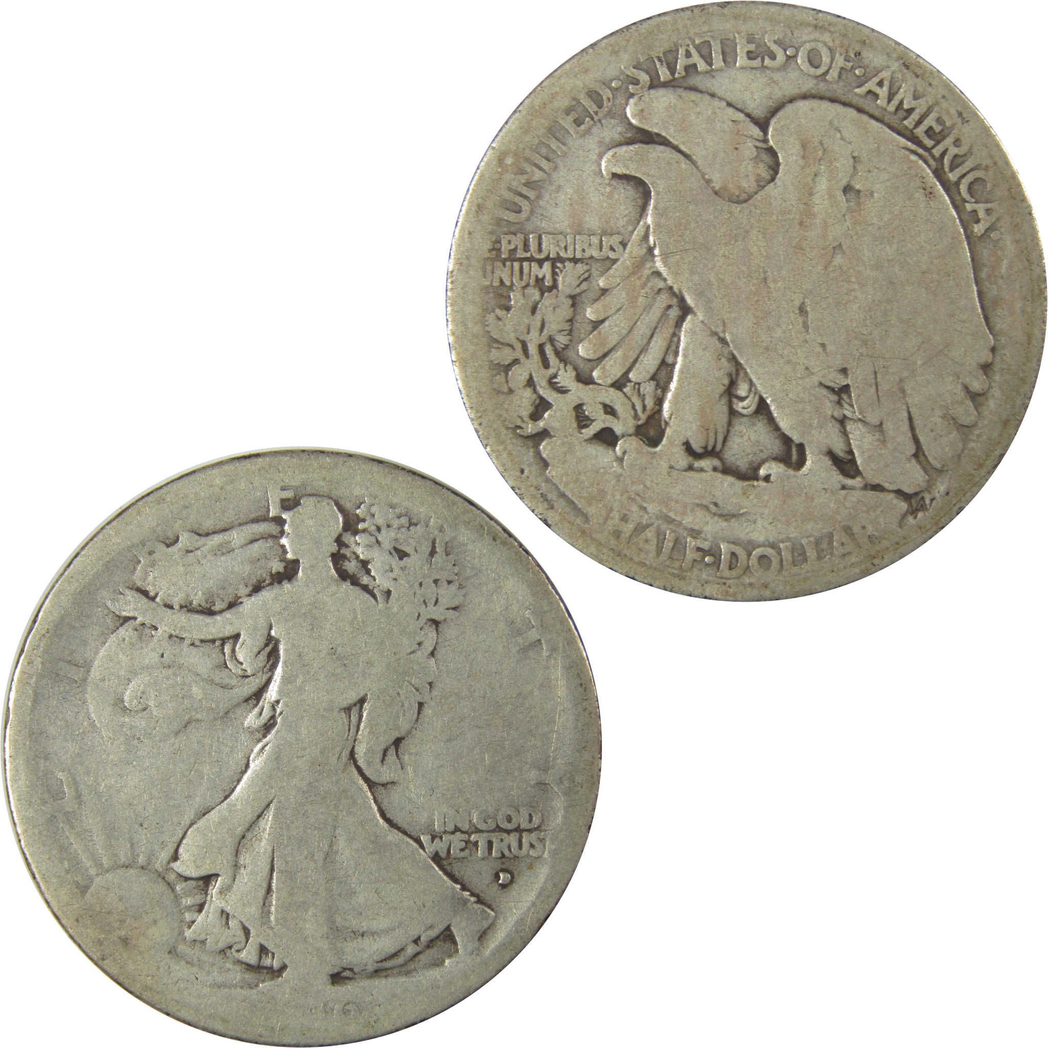 1916 D Liberty Walking Half Dollar AG About Good Silver SKU:I19293