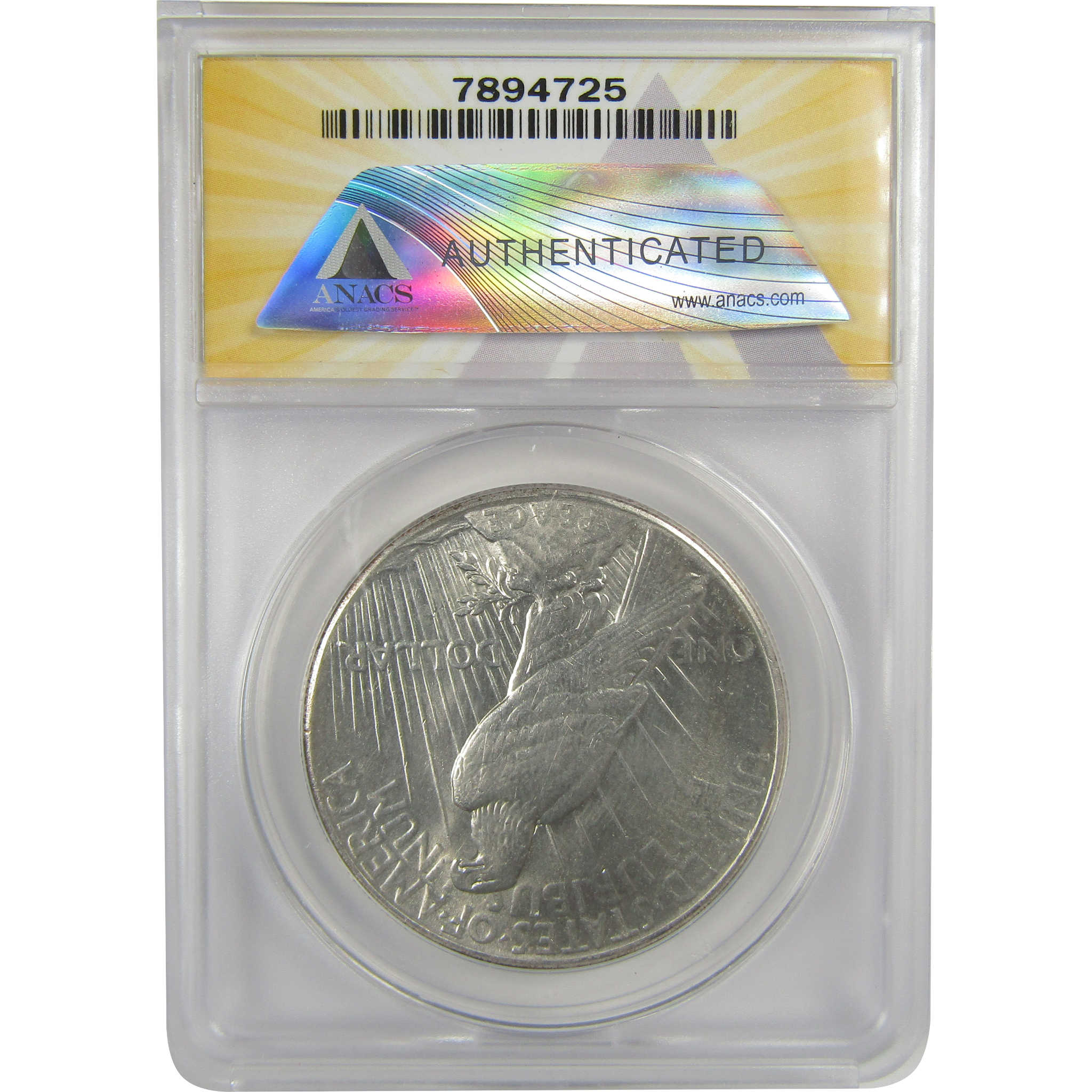 1928 Peace Dollar MS 61 ANACS Silver Uncirculated $1 Coin SKU:I20439