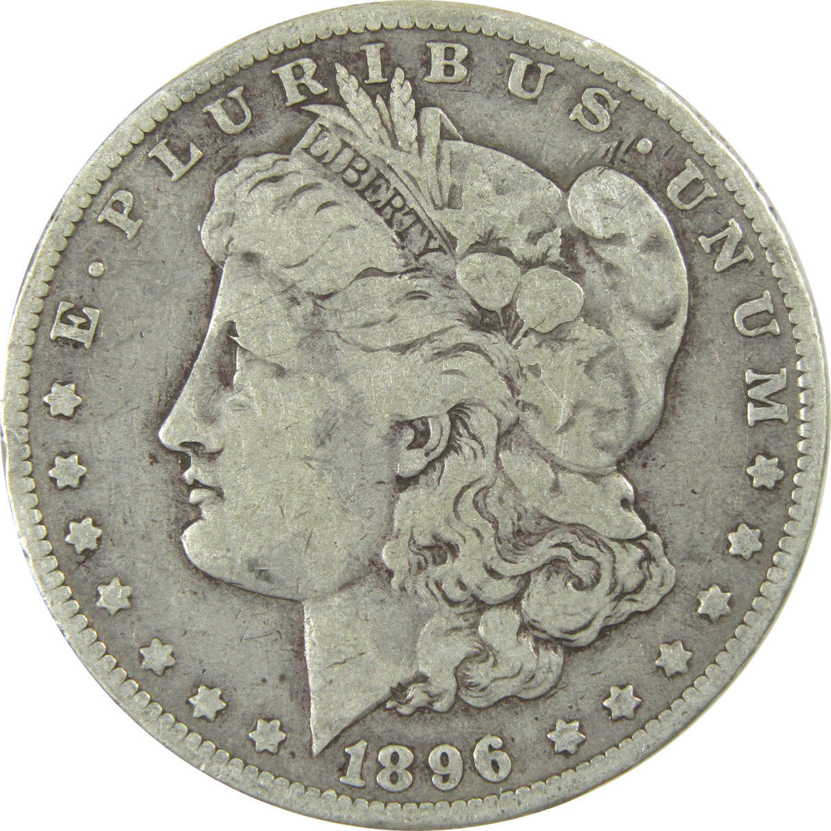 1896 O Morgan Silver Dollar F Fine $1 Coin Collectible SKU:I28612