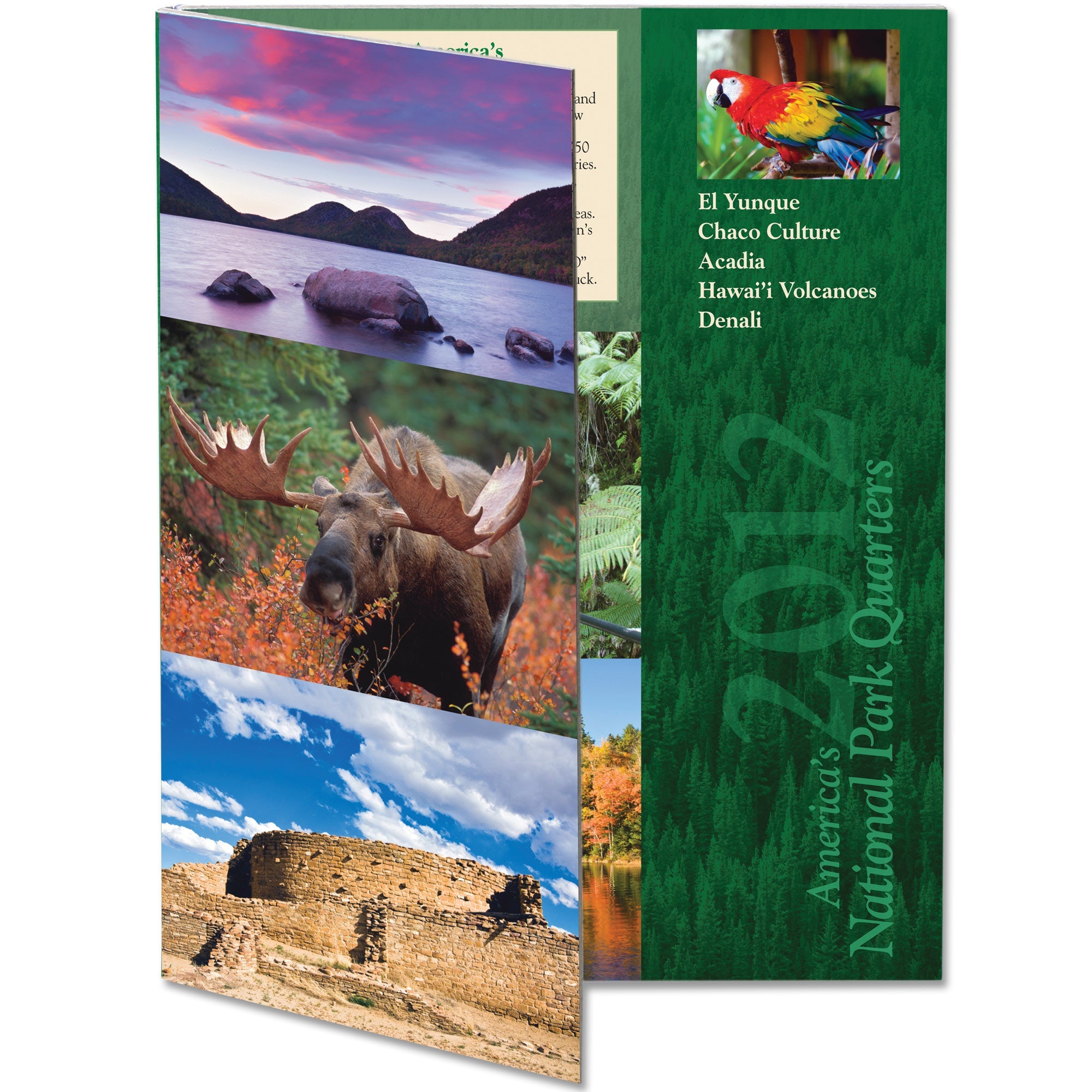 2012 America's National Park Quarter Series Colorful Folder Littleton