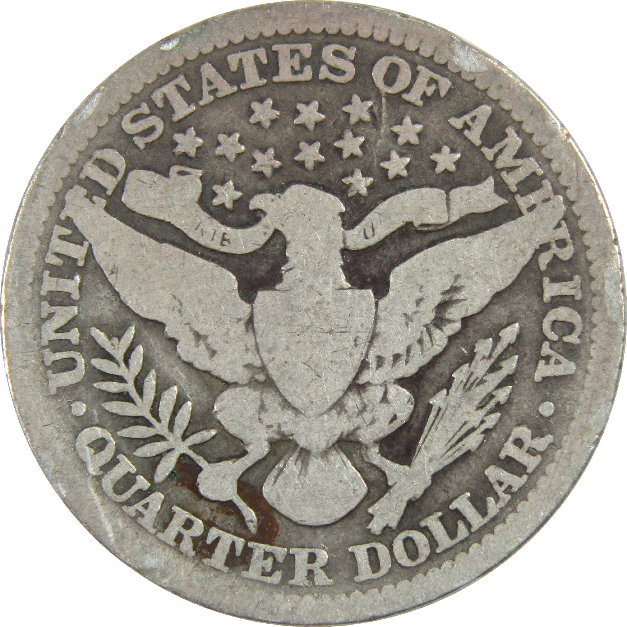 1910 Barber Quarter G Good Silver 25c Coin SKU:I13167