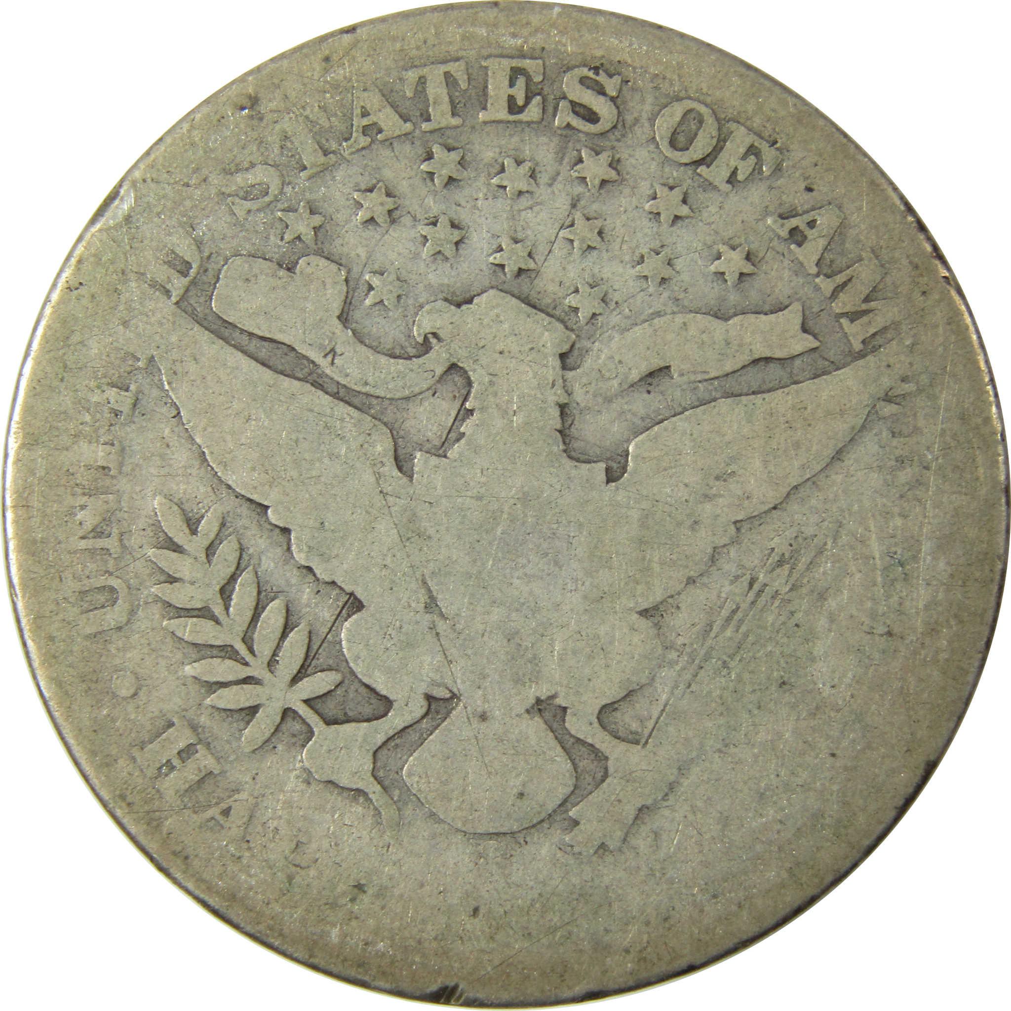 1904 S Barber Silver 50c AG About Good Details 50c CoinSKU:CP1484
