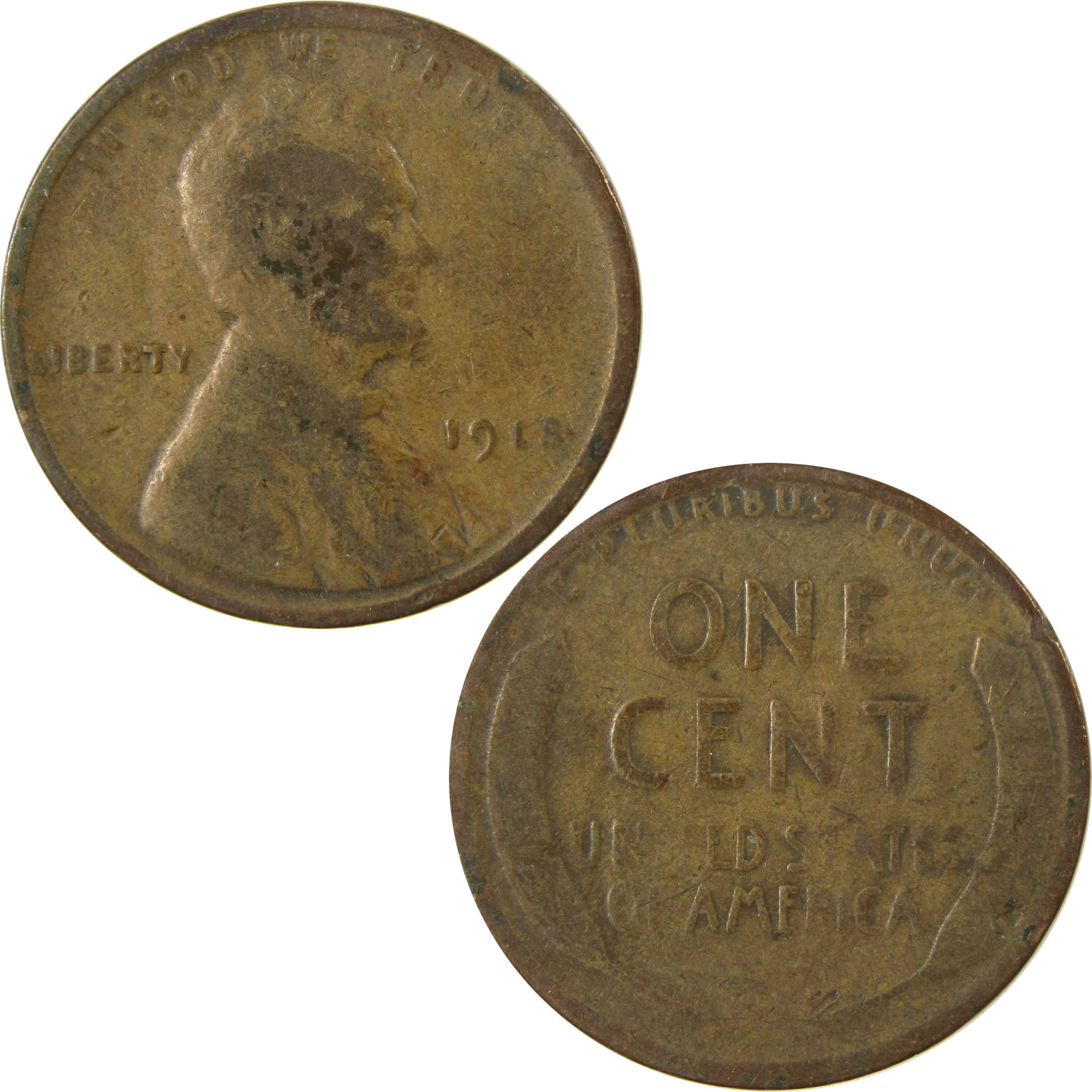 1918 Lincoln Wheat Cent G Good Penny 1c Coin SKU:I26827