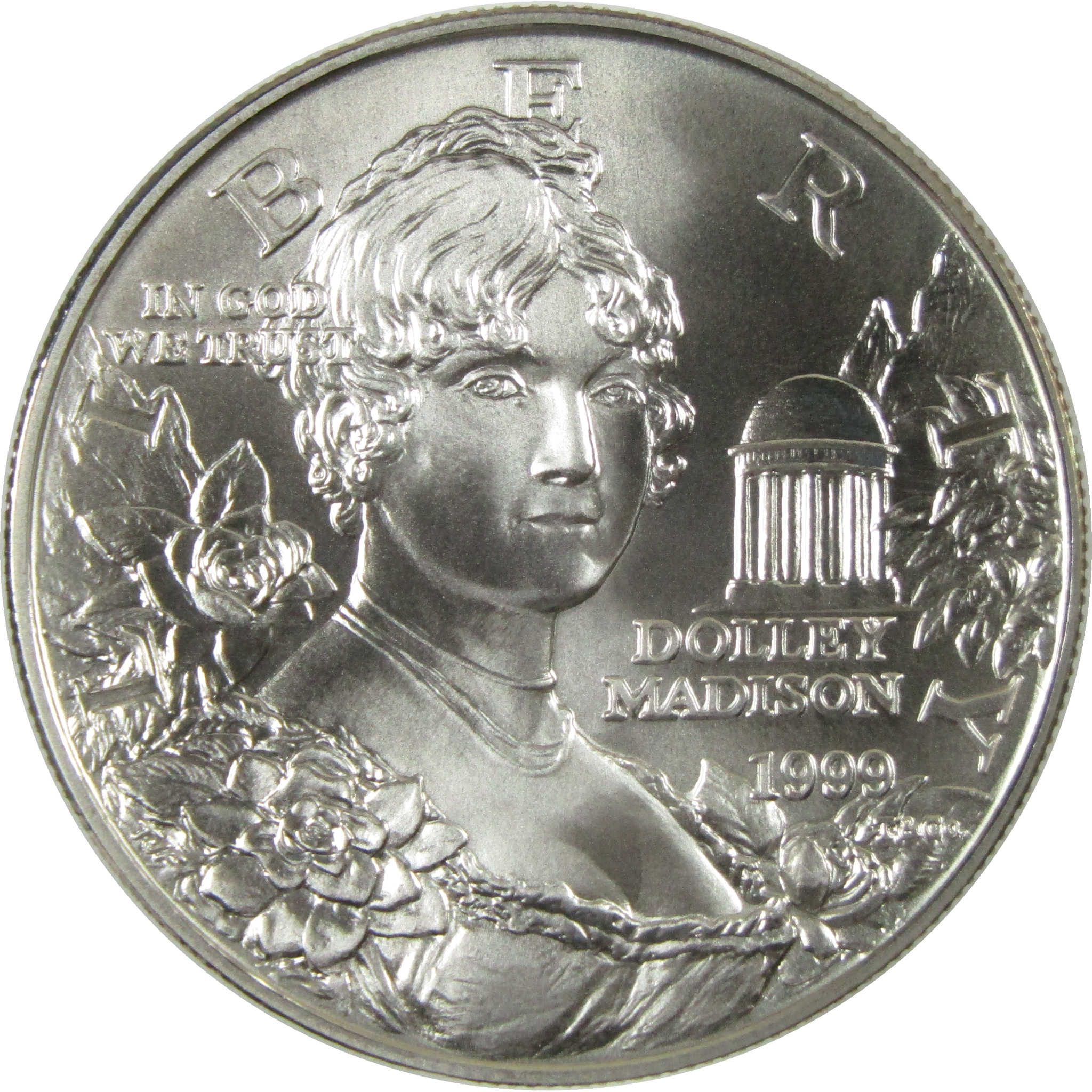 1999 P Dolley Madison Commemorative Silver Dollar Uncirculated $1 Coin