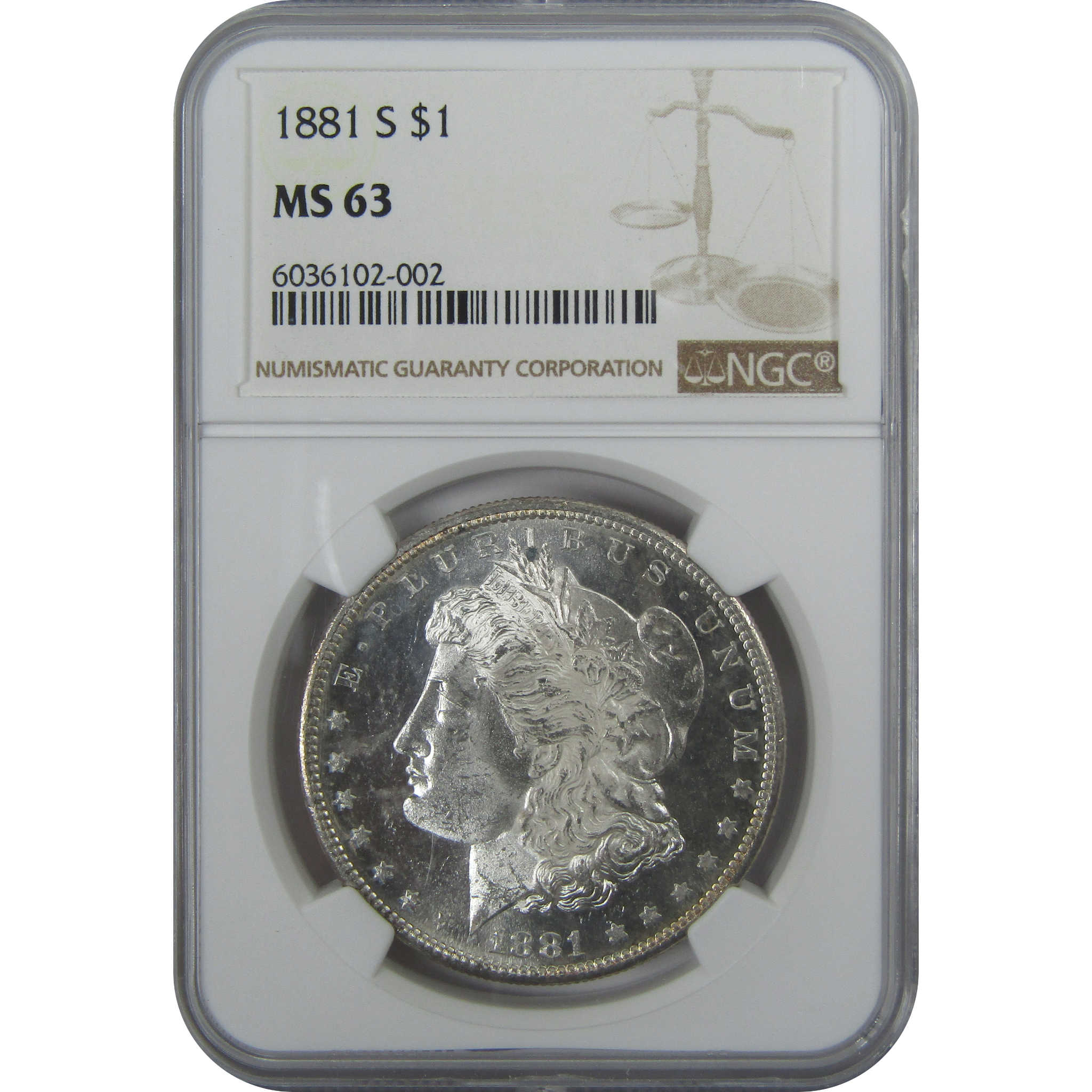 1881 S Morgan Dollar MS 63 NGC Silver $1 Uncirculated Coin SKU:I15767 - Morgan coin - Morgan silver dollar - Morgan silver dollar for sale - Profile Coins &amp; Collectibles