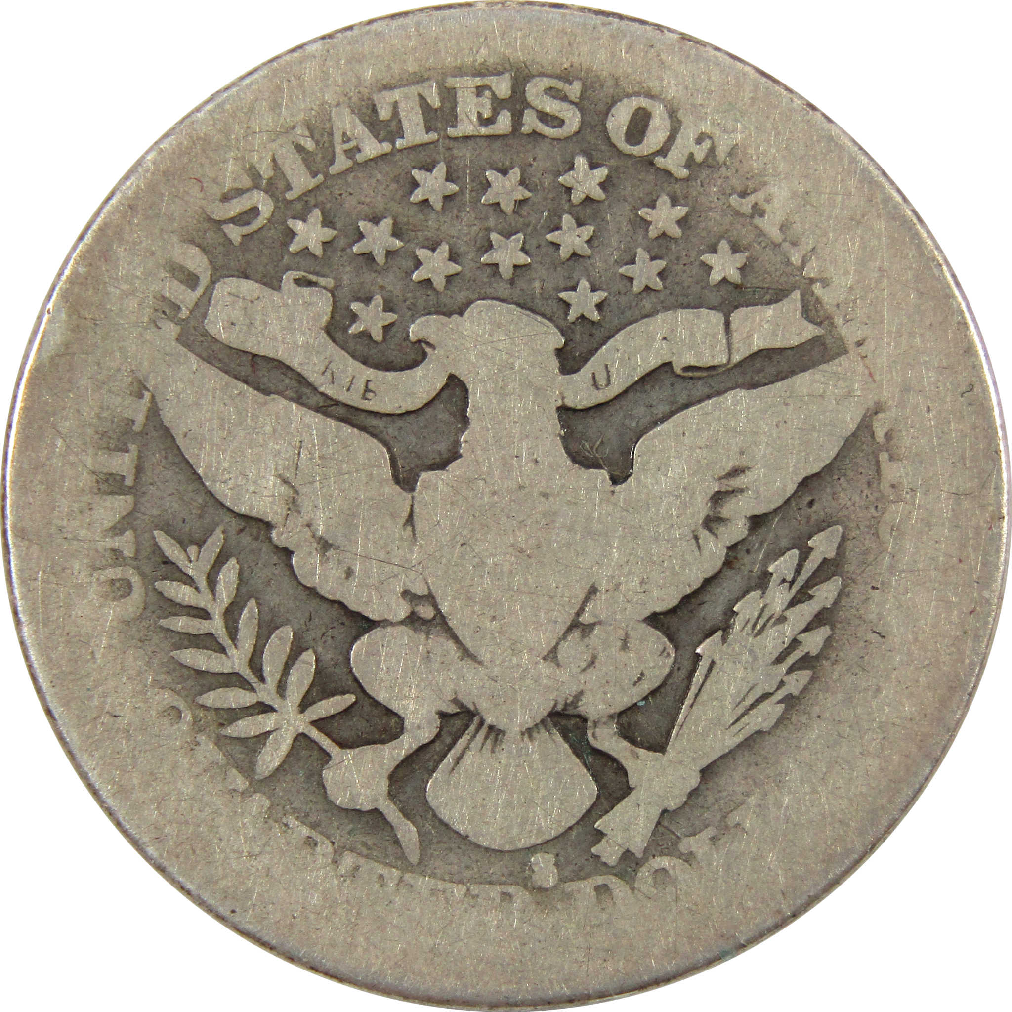 1914 S Barber Quarter AG About Good 90% Silver 25c Coin SKU:I10453