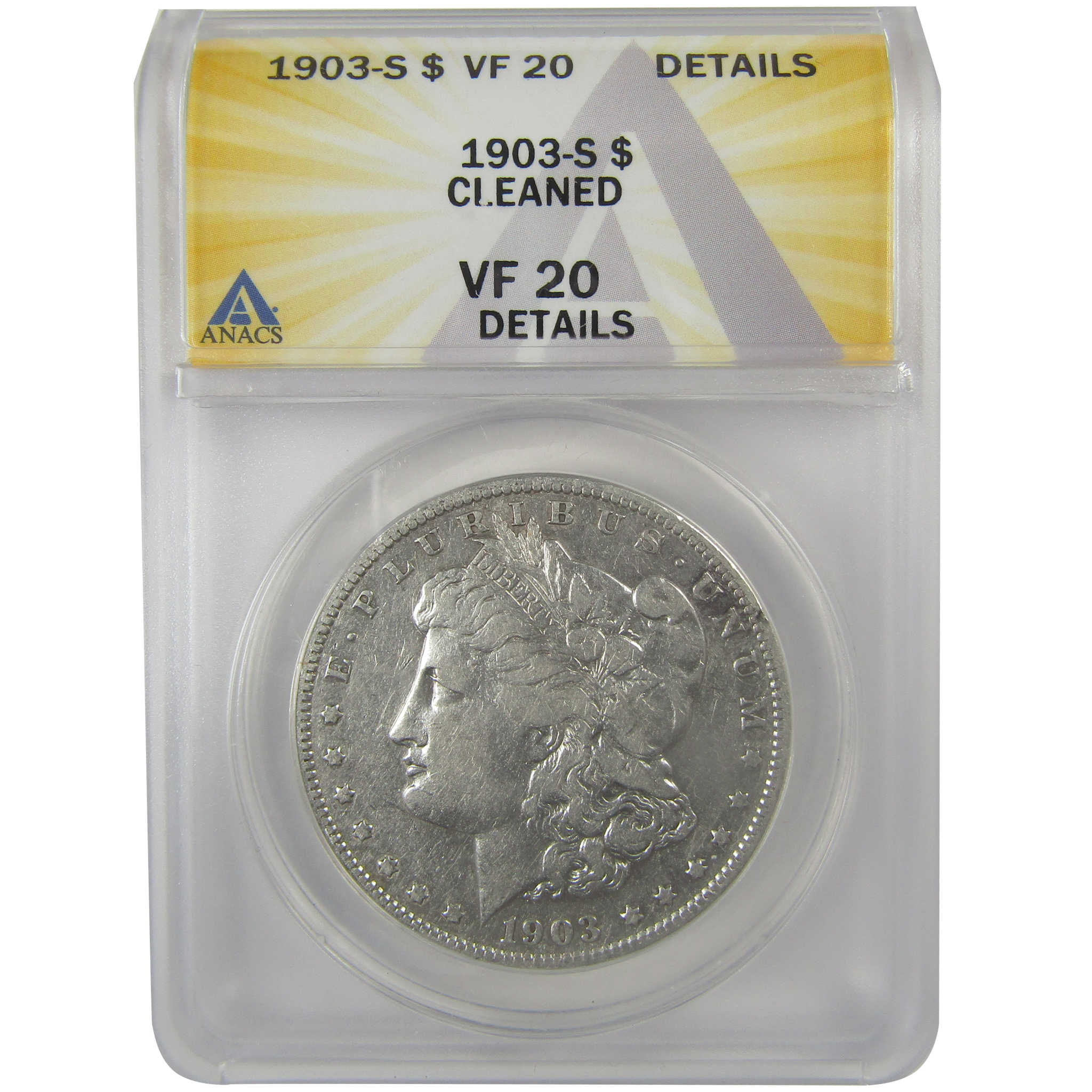 1903 S Morgan Dollar VF 20 Details ANACS Silver $1 Coin SKU:I21721 - Morgan coin - Morgan silver dollar - Morgan silver dollar for sale - Profile Coins &amp; Collectibles
