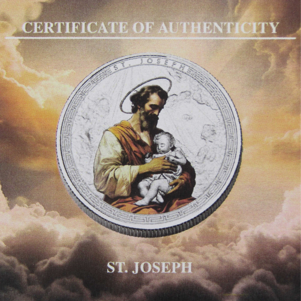 2025 Ghana 1 oz Silver Saint Joseph 5 Cedis Proof Coin Collectible COA