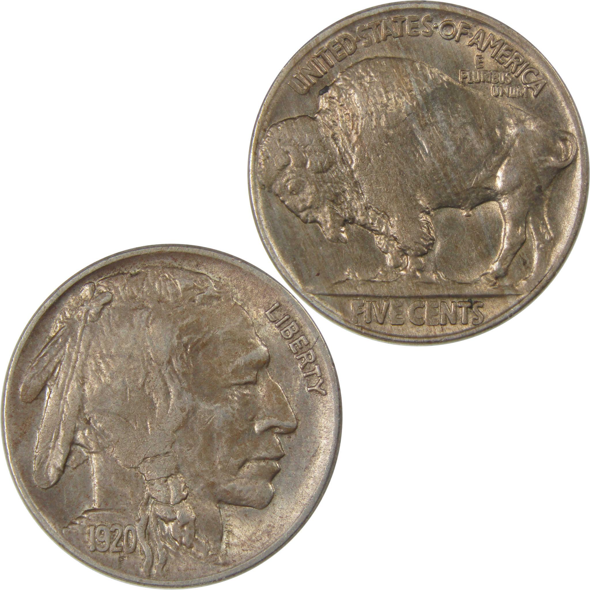 1920 Indian Head Buffalo Nickel Borderline Uncirculated SKU:I24021