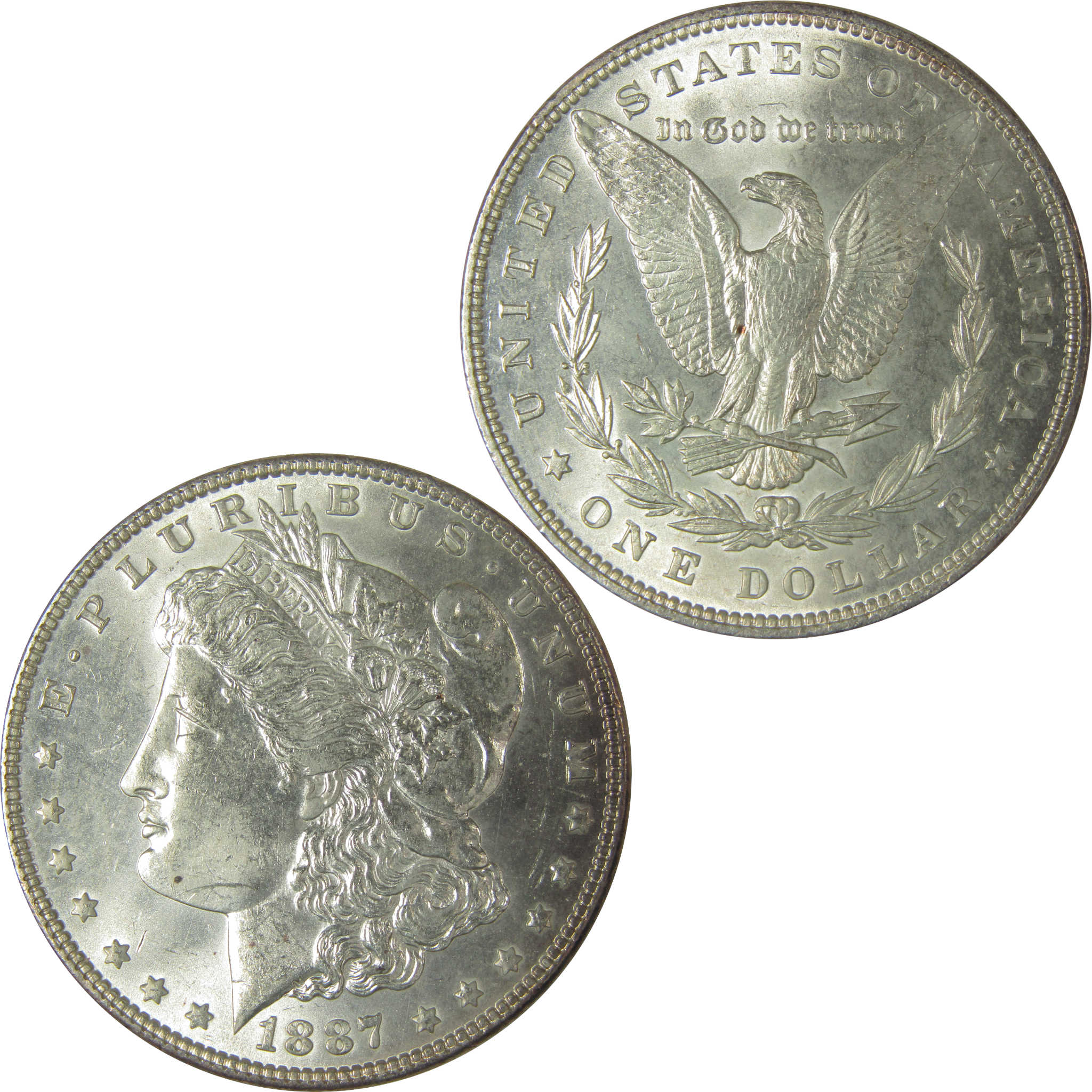 1887 Morgan Dollar Uncirculated Silver $1 Coin SKU:CPC8940 - Morgan coin - Morgan silver dollar - Morgan silver dollar for sale - Profile Coins &amp; Collectibles