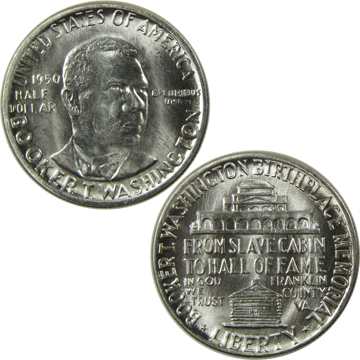 1950 Booker T Washington Commemorative Silver 50c Choice Uncirculated