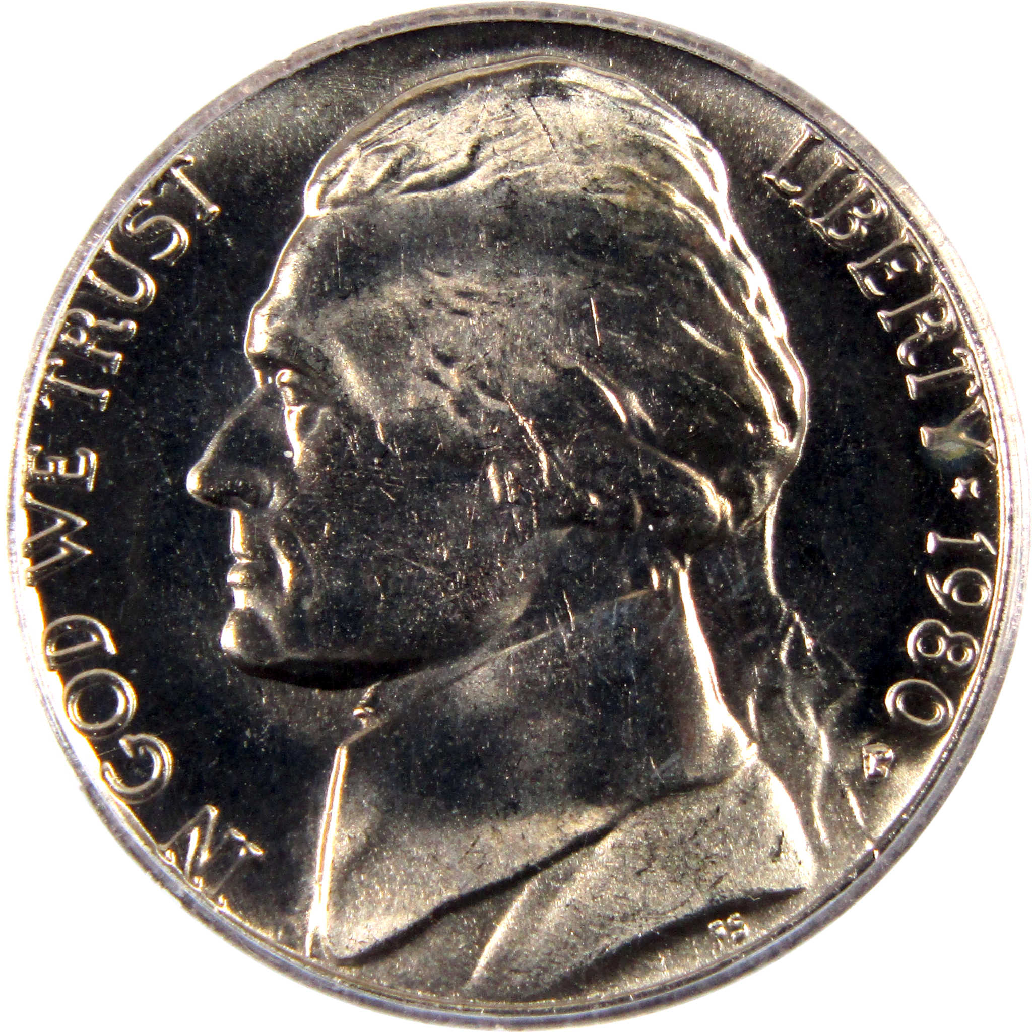 1980 P Jefferson Nickel MS 66 PCGS 5c Uncirculated Coin SKU:CPC4246