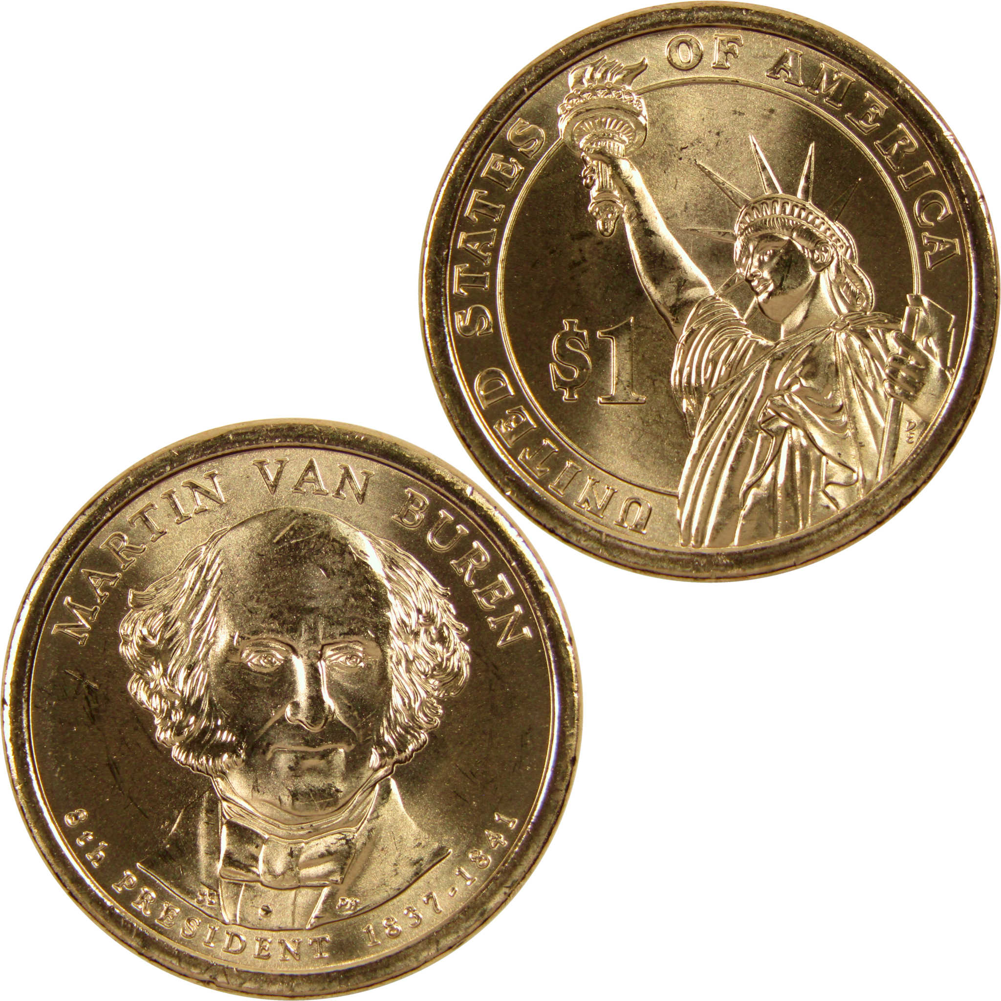 2008 P Martin Van Buren Presidential Dollar BU Uncirculated $1 Coin