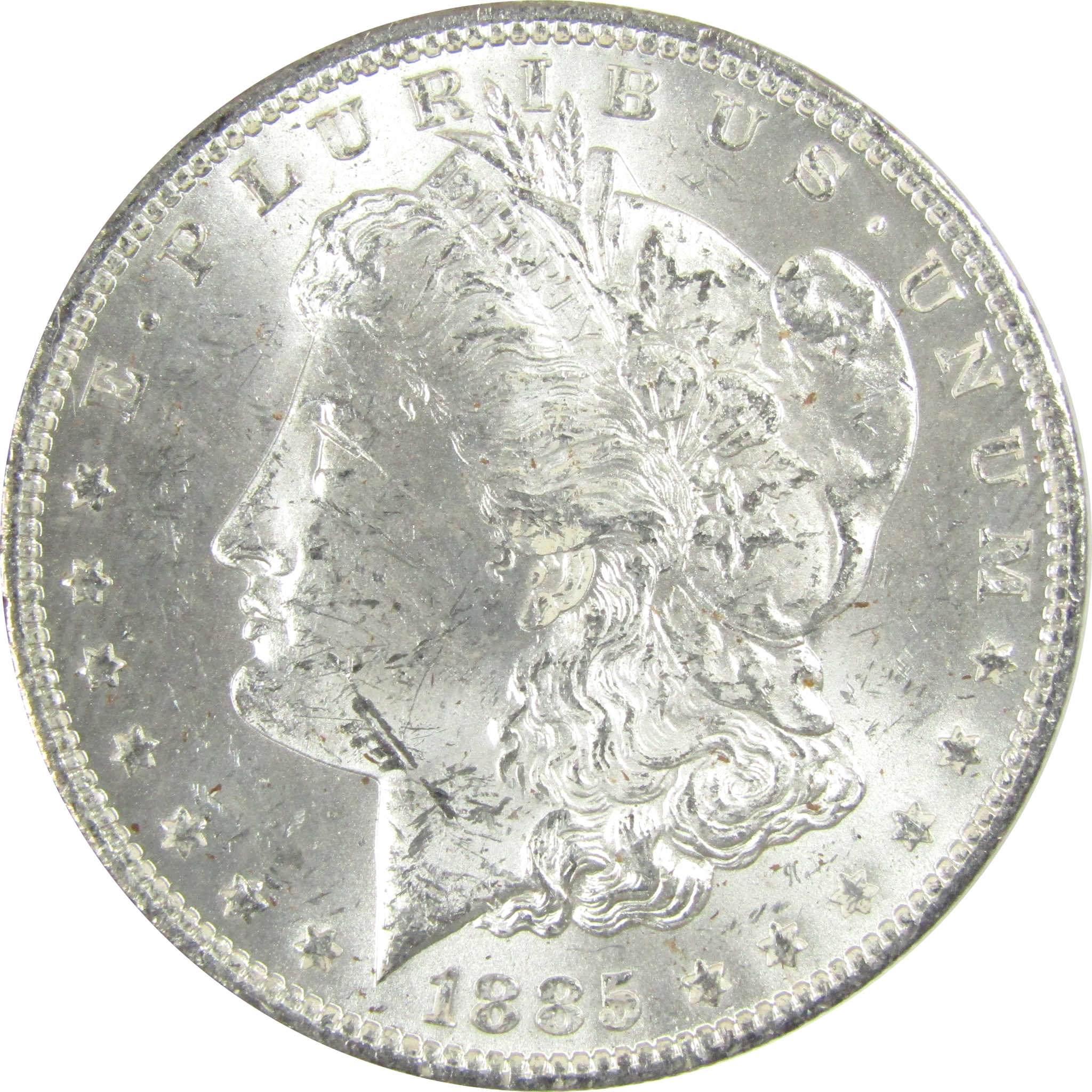 1885 O Morgan Silver Dollar Uncirculated Mint State $1 Coin SKU:I27476