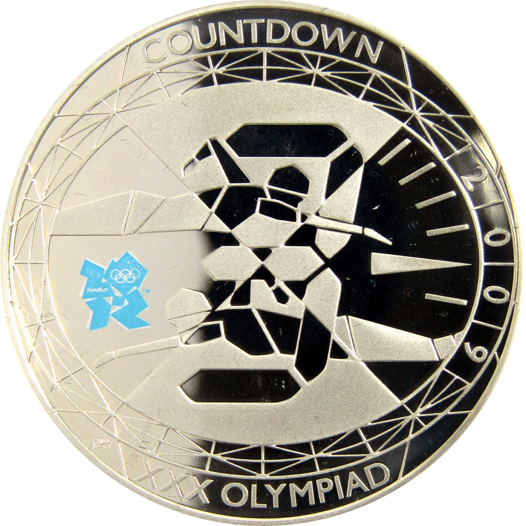 2009 UK Countdown to London XXX Olympiad £5 Proof COA SKU:CPC5679