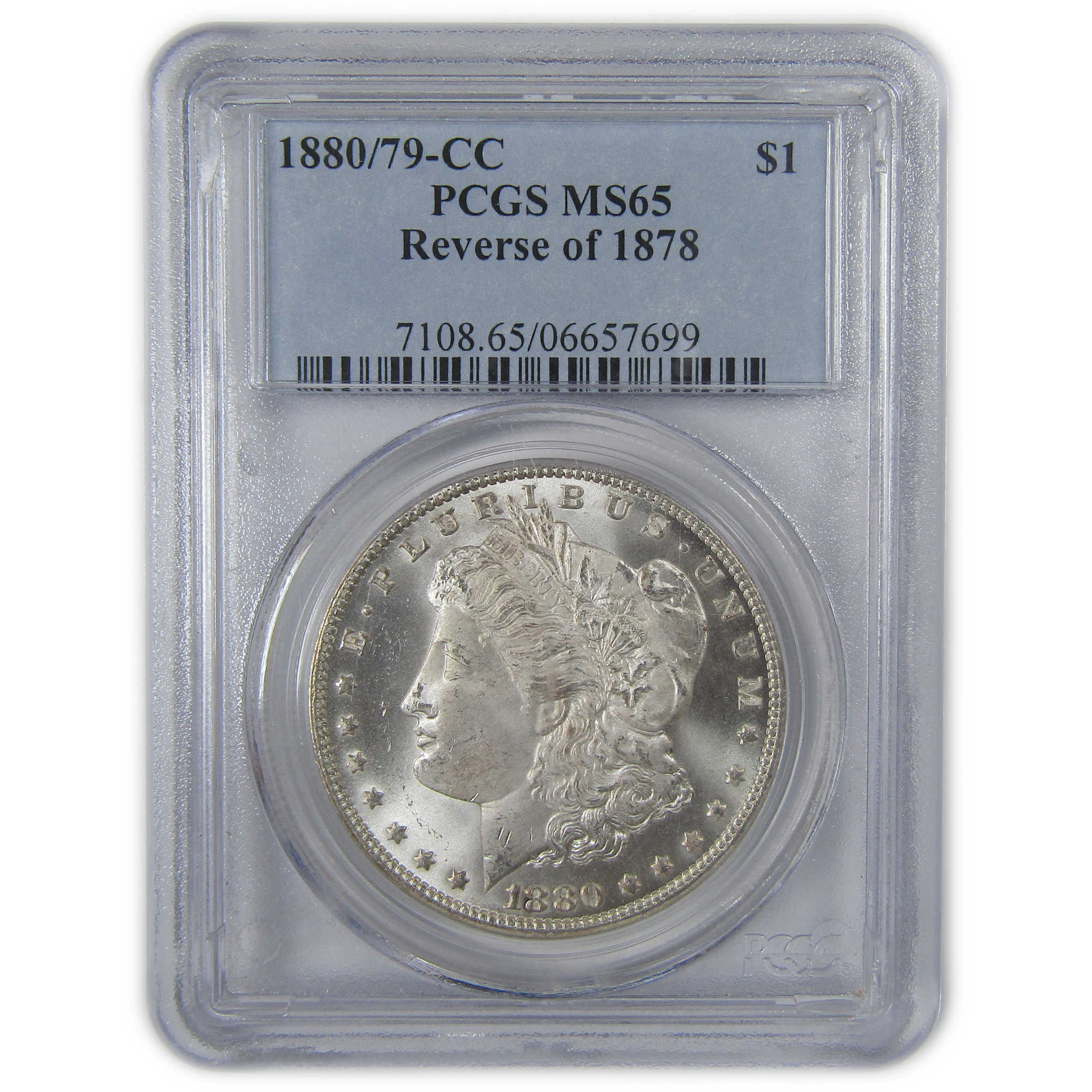 1880/79 CC Rev 78 Morgan Dollar MS 65 PCGS Silver $1 Coin SKU:I23614 - Morgan coin - Morgan silver dollar - Morgan silver dollar for sale - Profile Coins &amp; Collectibles