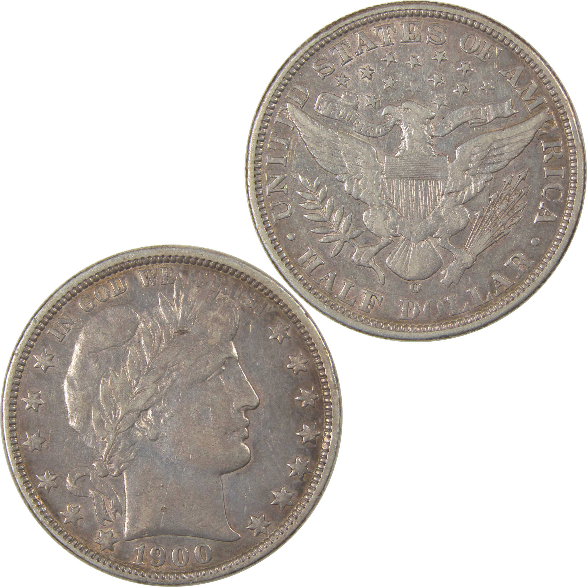 1900 O Barber Half Dollar XF EF Extremely Fine Silver SKU:I23850