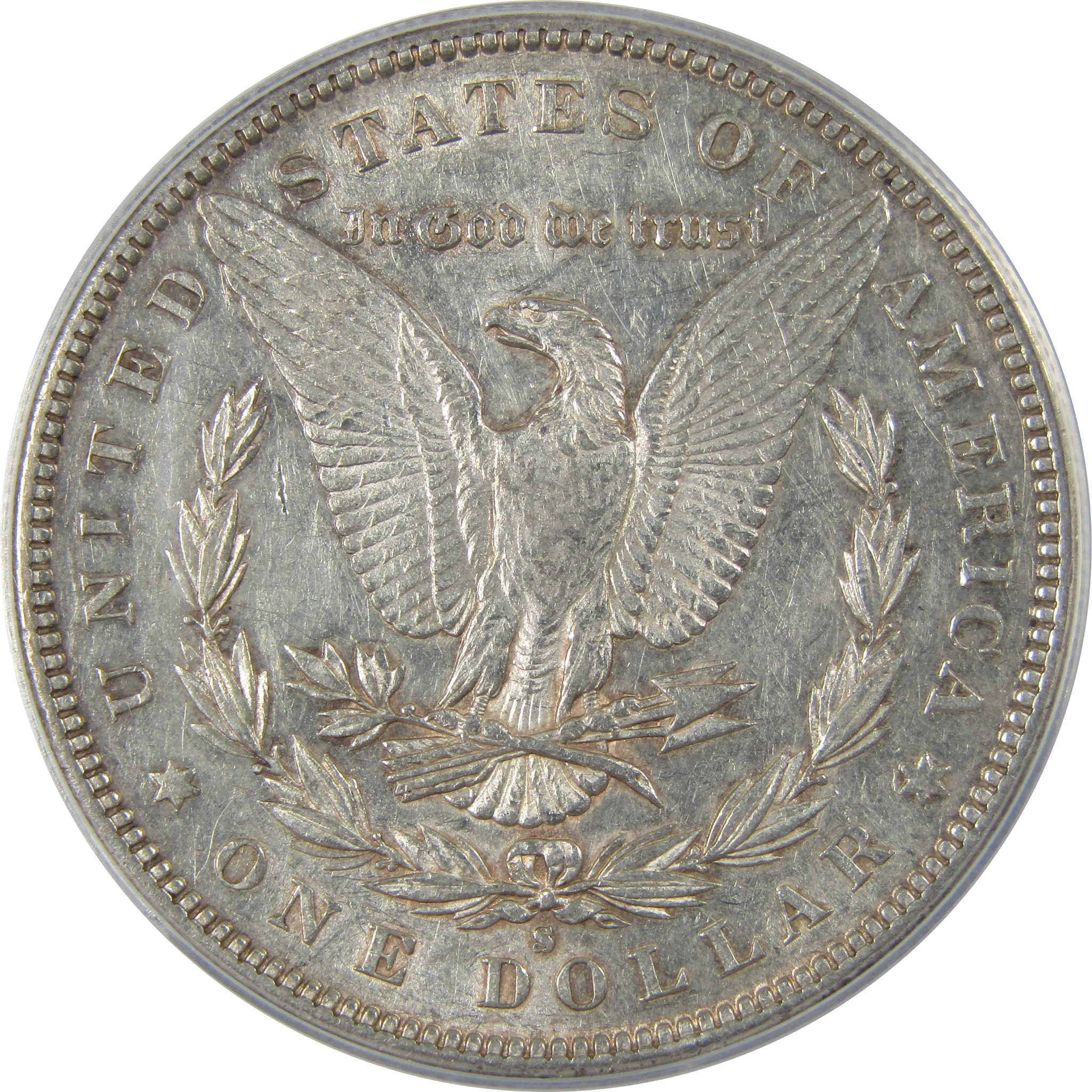 1886 S Morgan Dollar AU 55 Details ANACS Silver $1 Coin SKU:I23705