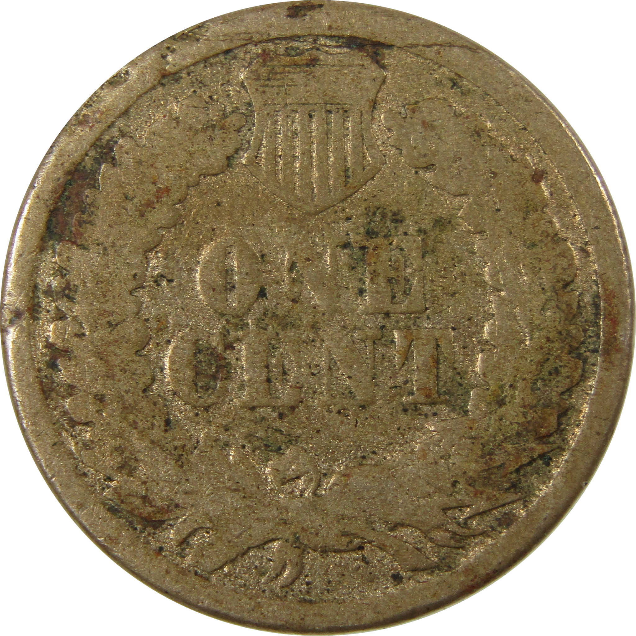 1861 Indian Head Cent G Good Details Penny 1c Coin SKU:CP1202