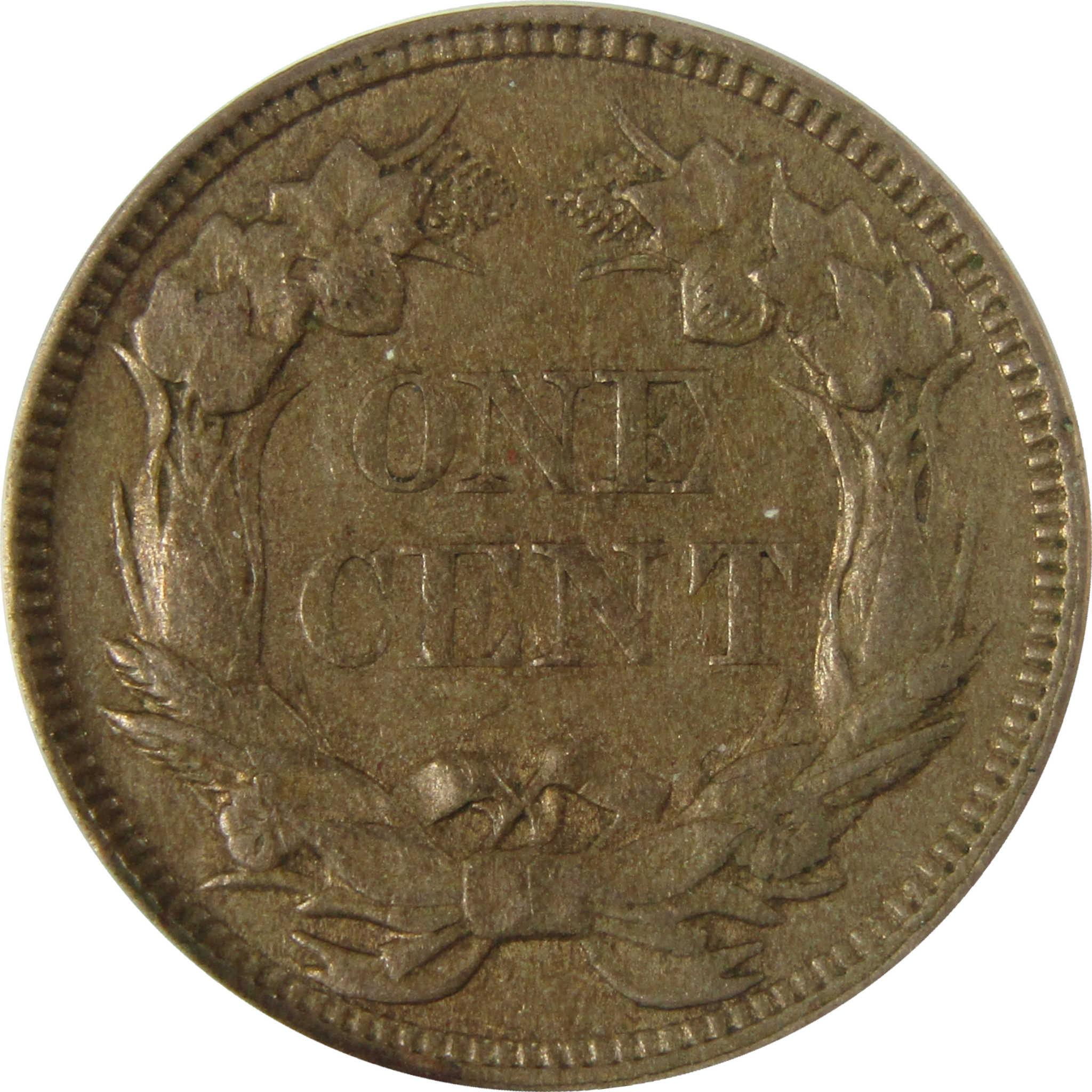 1857 Flying Eagle Cent AU 50 ANACS Penny 1c Coin SKU:I27981