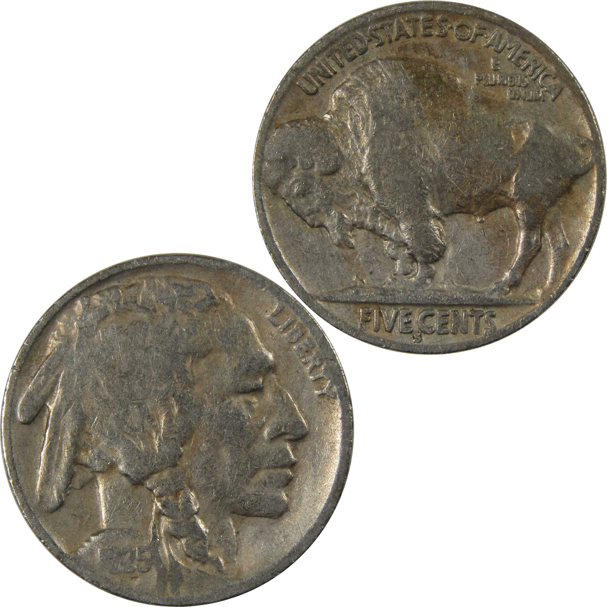 1925 S Indian Head Buffalo Nickel VG Very Good Details SKU:I23726