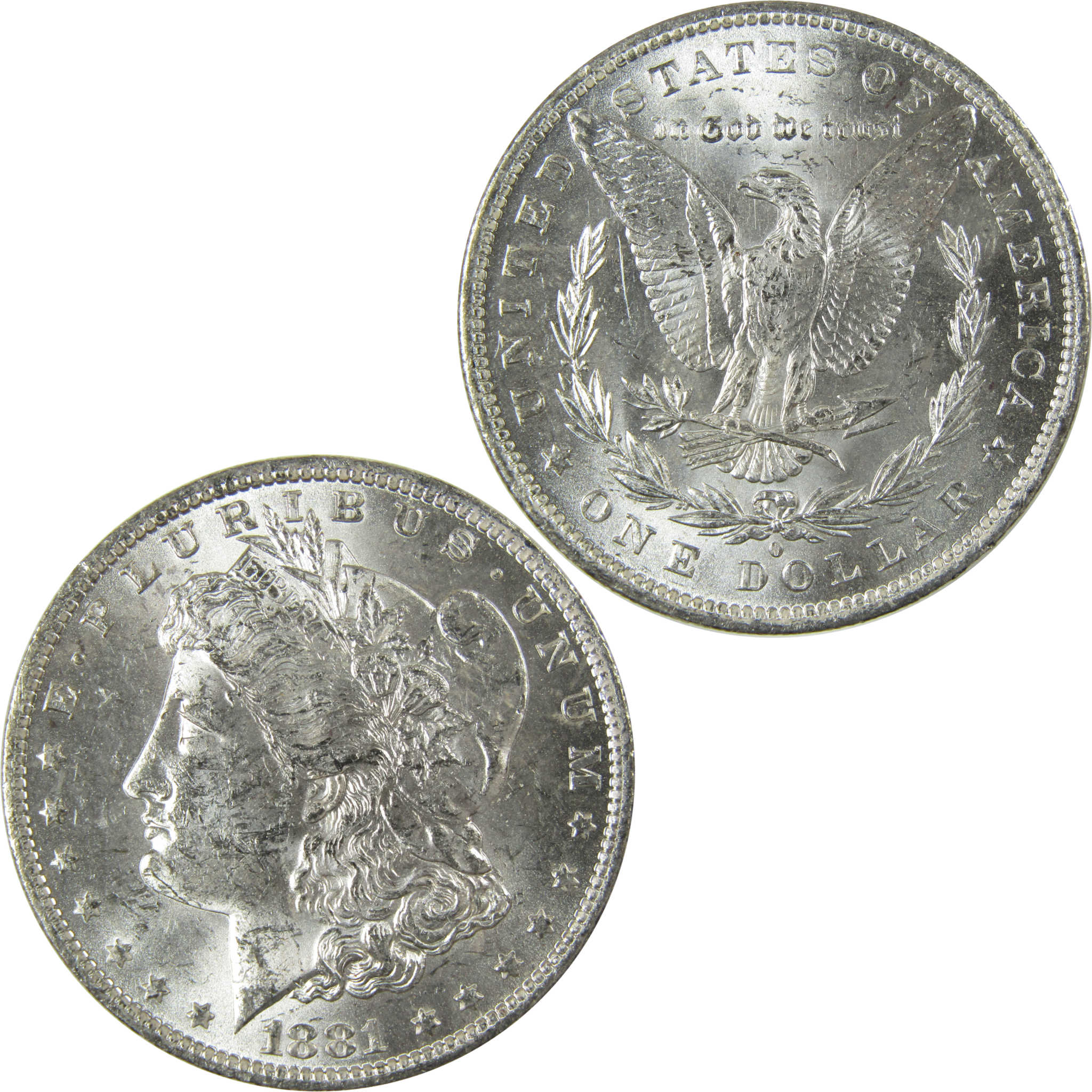 1881 O Morgan Silver Dollar Uncirculated Mint State $1 Coin SKU:I27723