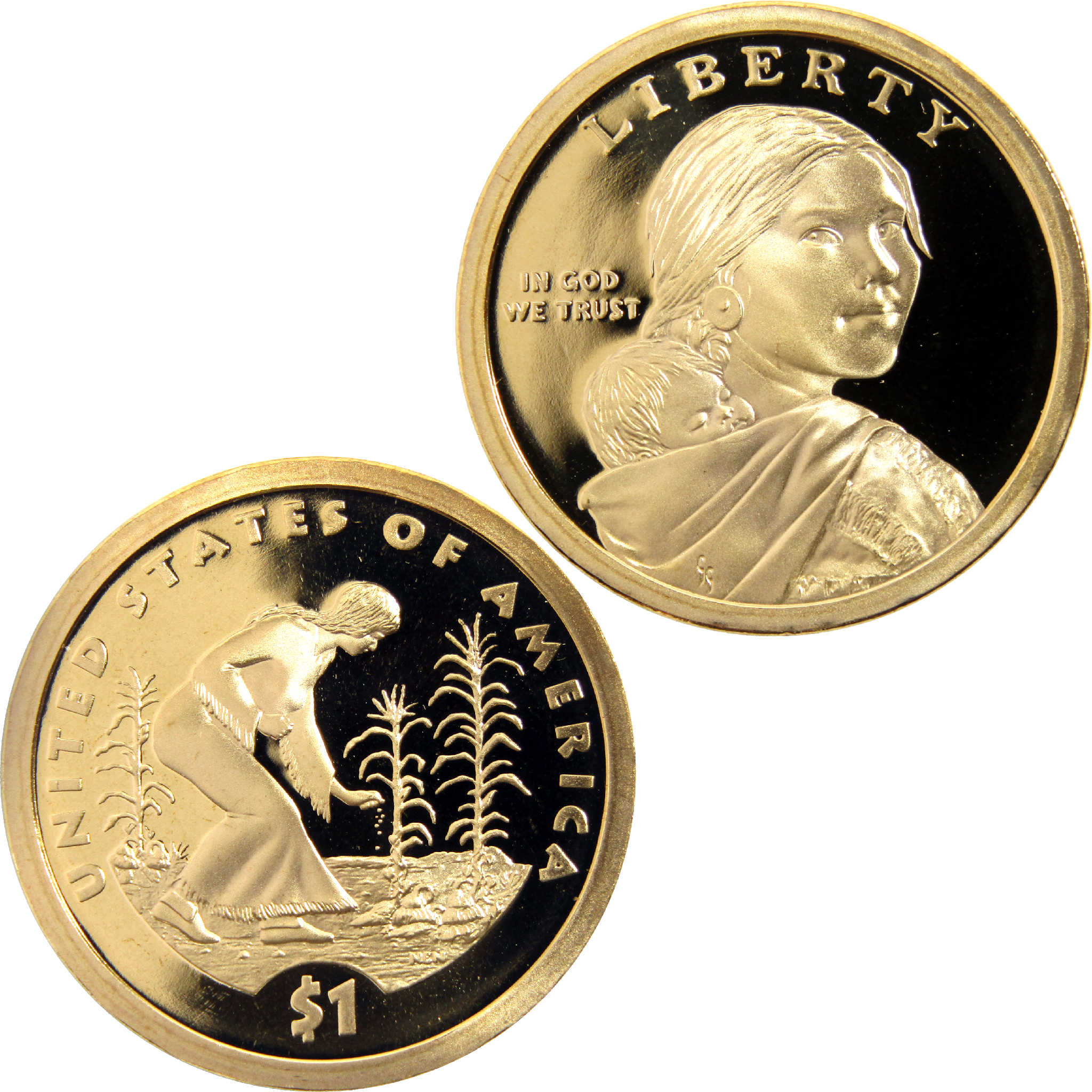 2009 S Three Sisters Native American Dollar Choice Proof $1 Coin