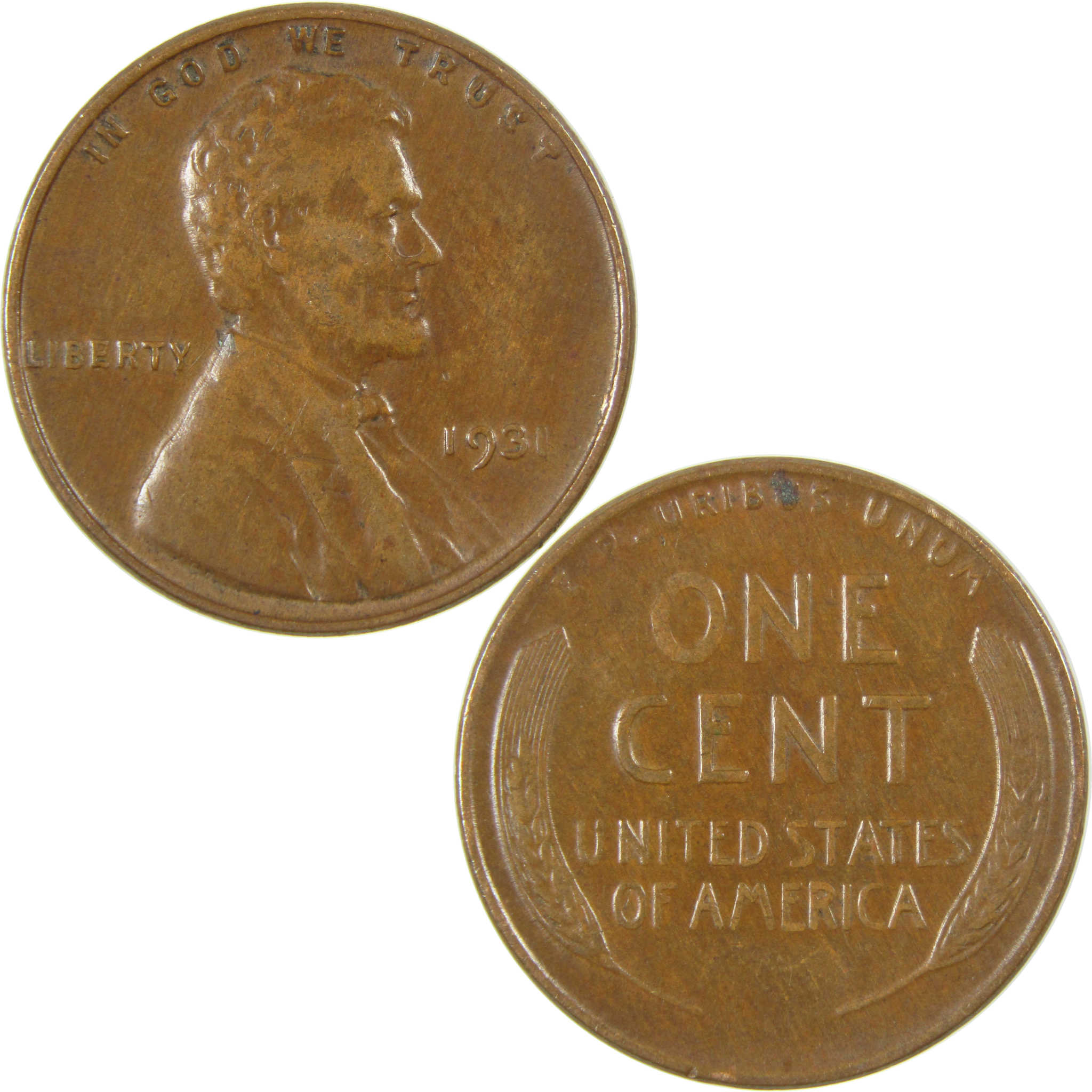 1931 Lincoln Wheat Cent VF Very Fine Penny 1c Coin SKU:I27300