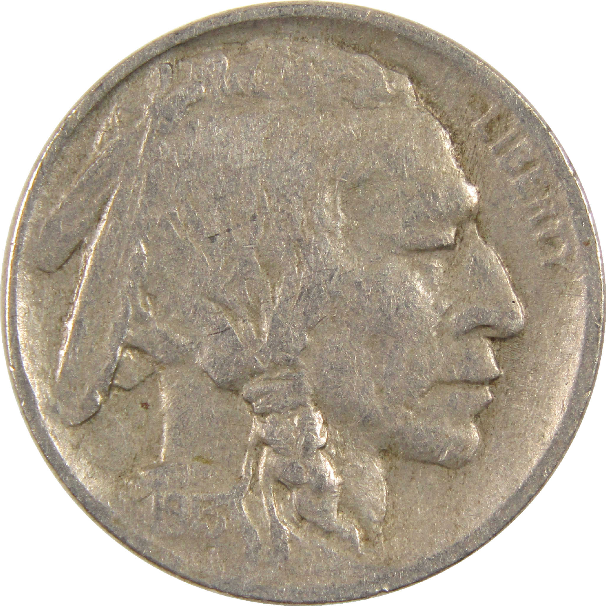 1913 Type 1 Indian Head Buffalo Nickel VF Very Fine 5c Coin SKU:I11470