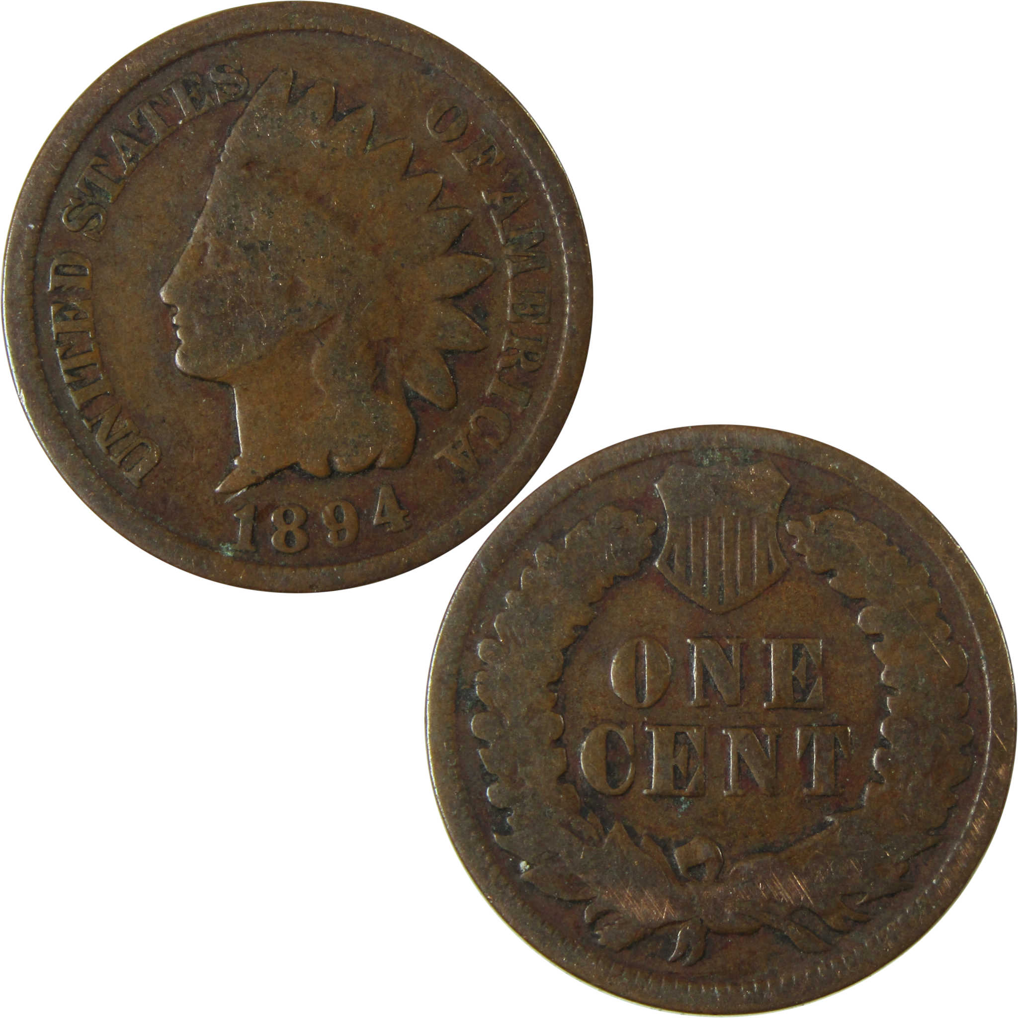 1894 Indian Head Cent G Good Penny 1c Coin Collectible SKU:I26562