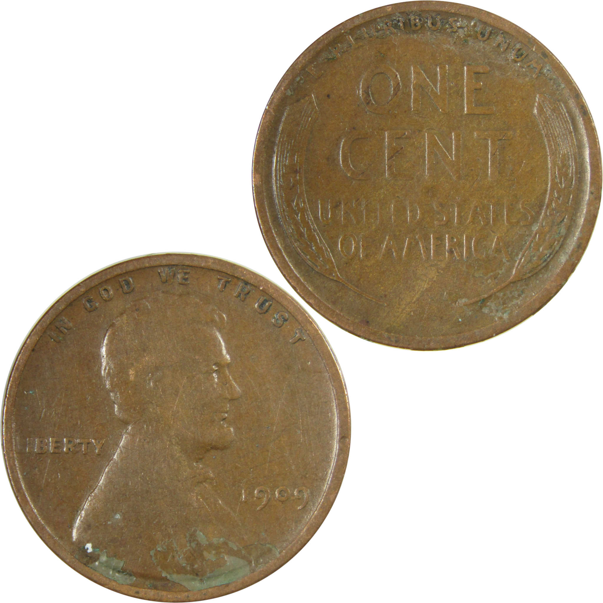 1909 Lincoln Wheat Cent VG Very Good Penny 1c Coin SKU:I26695