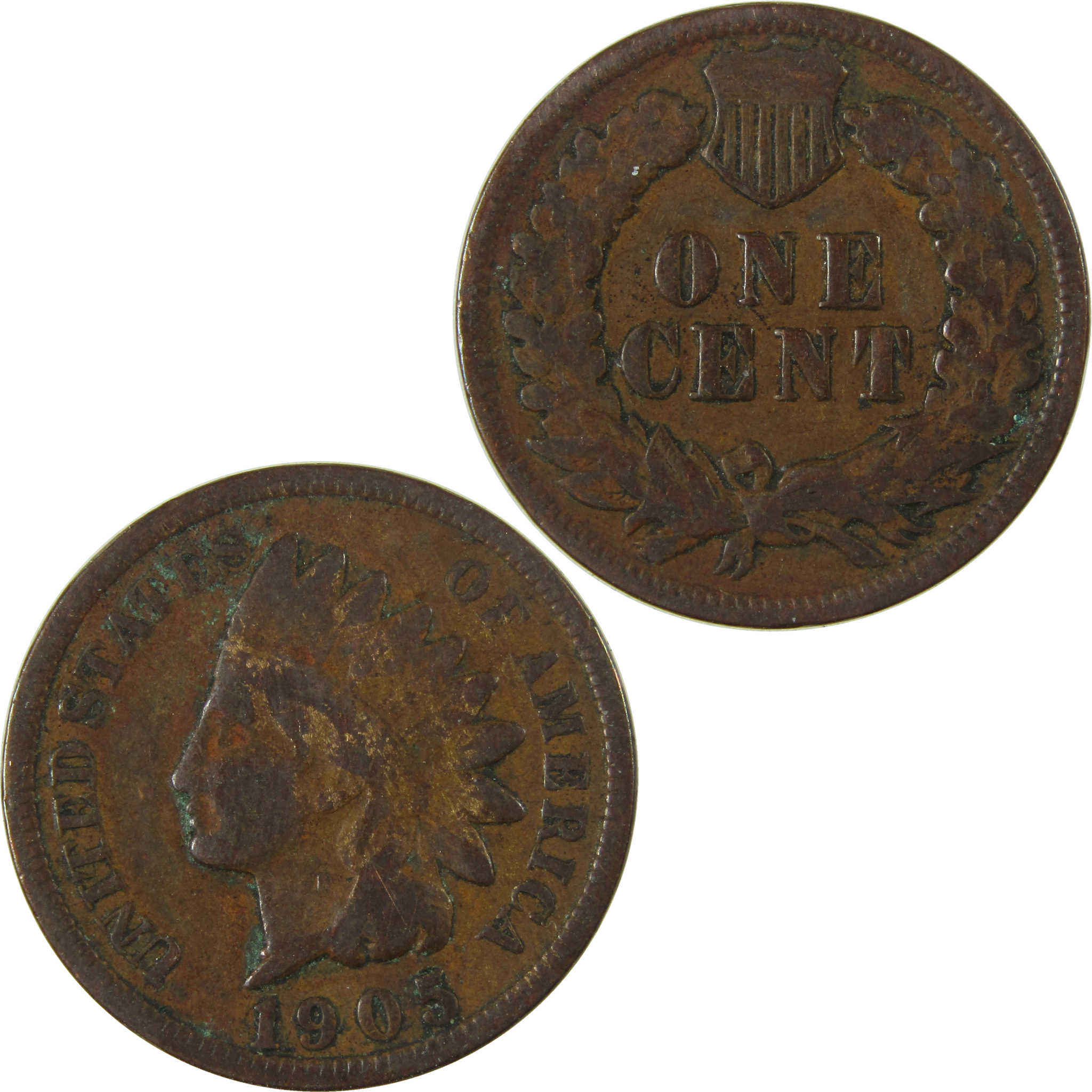 1905 Indian Head Cent G Good Penny 1c Coin SKU:I26994