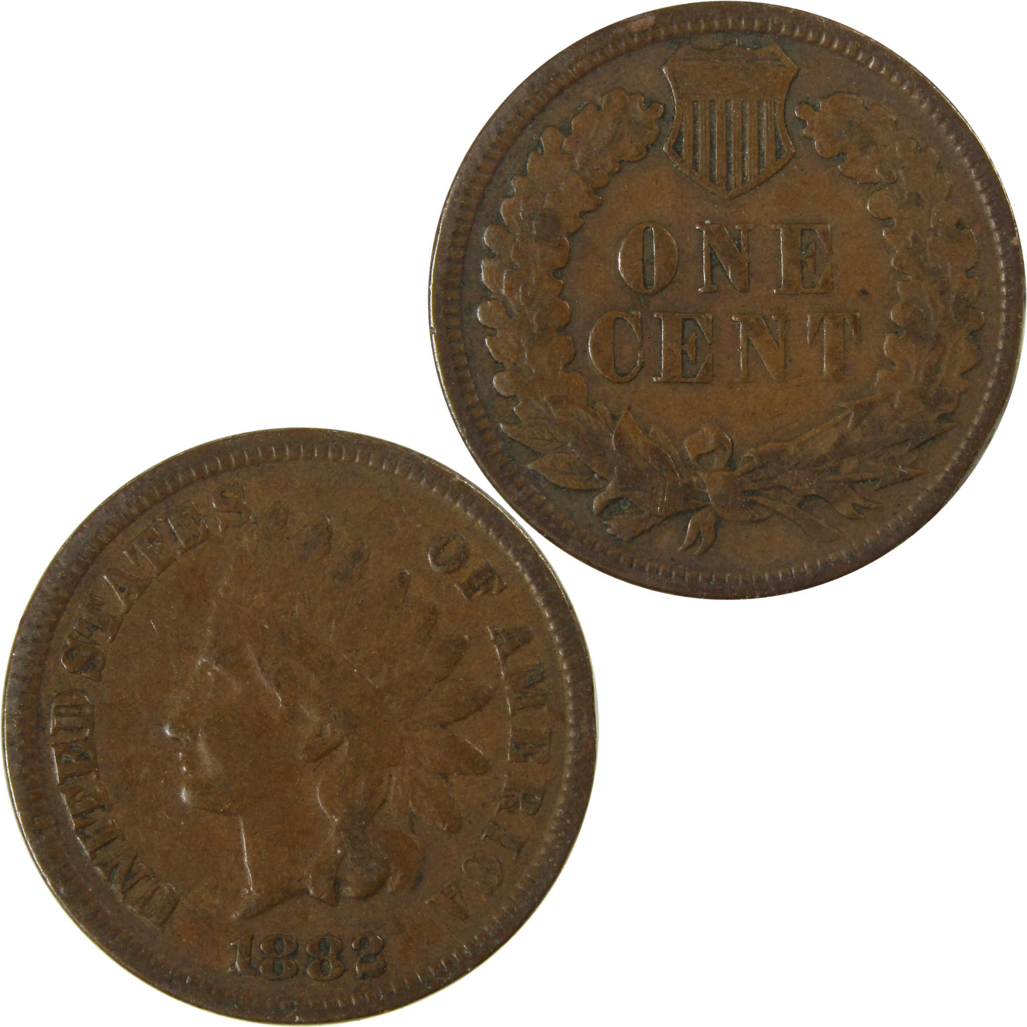 1882 Indian Head Cent VG Very Good Penny 1c Coin SKU:I27014