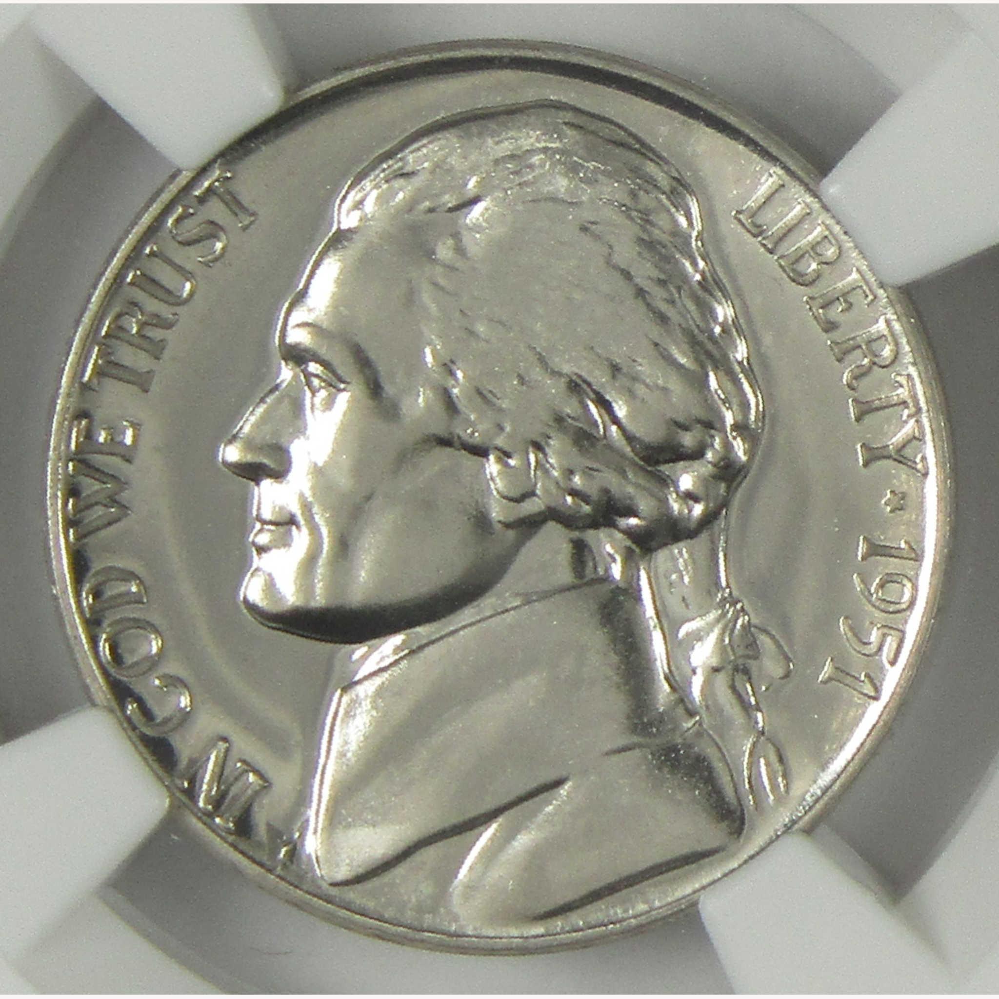 1951 Jefferson Nickel PF 66 NGC Proof 5c Coin SKU:I26430