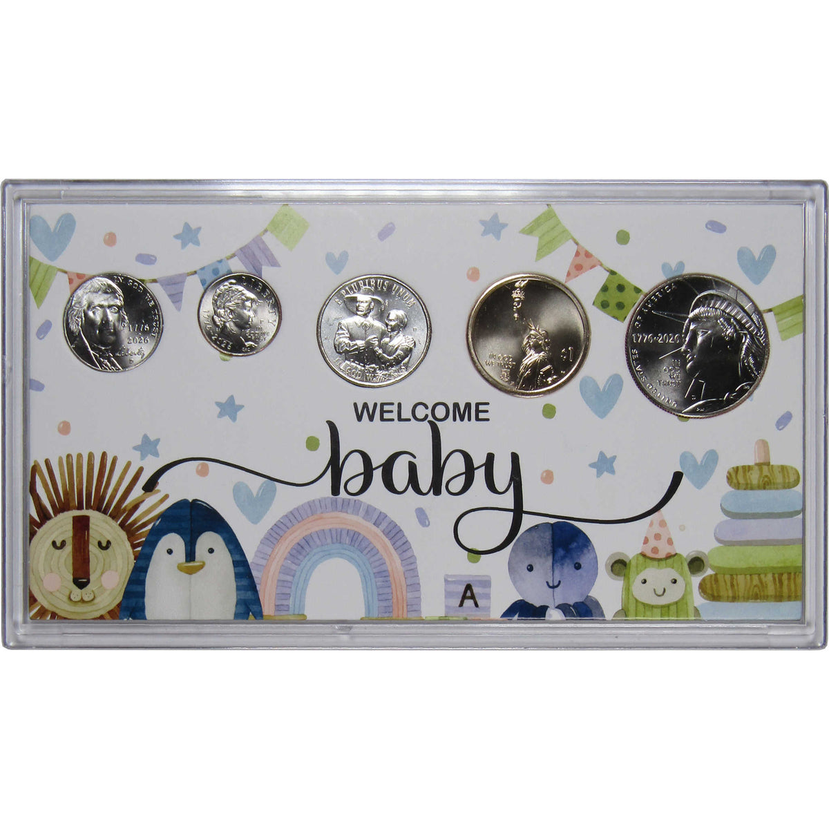 2026 Welcome Baby Semiquincentennial 5 Coin Year Set Uncirculated
