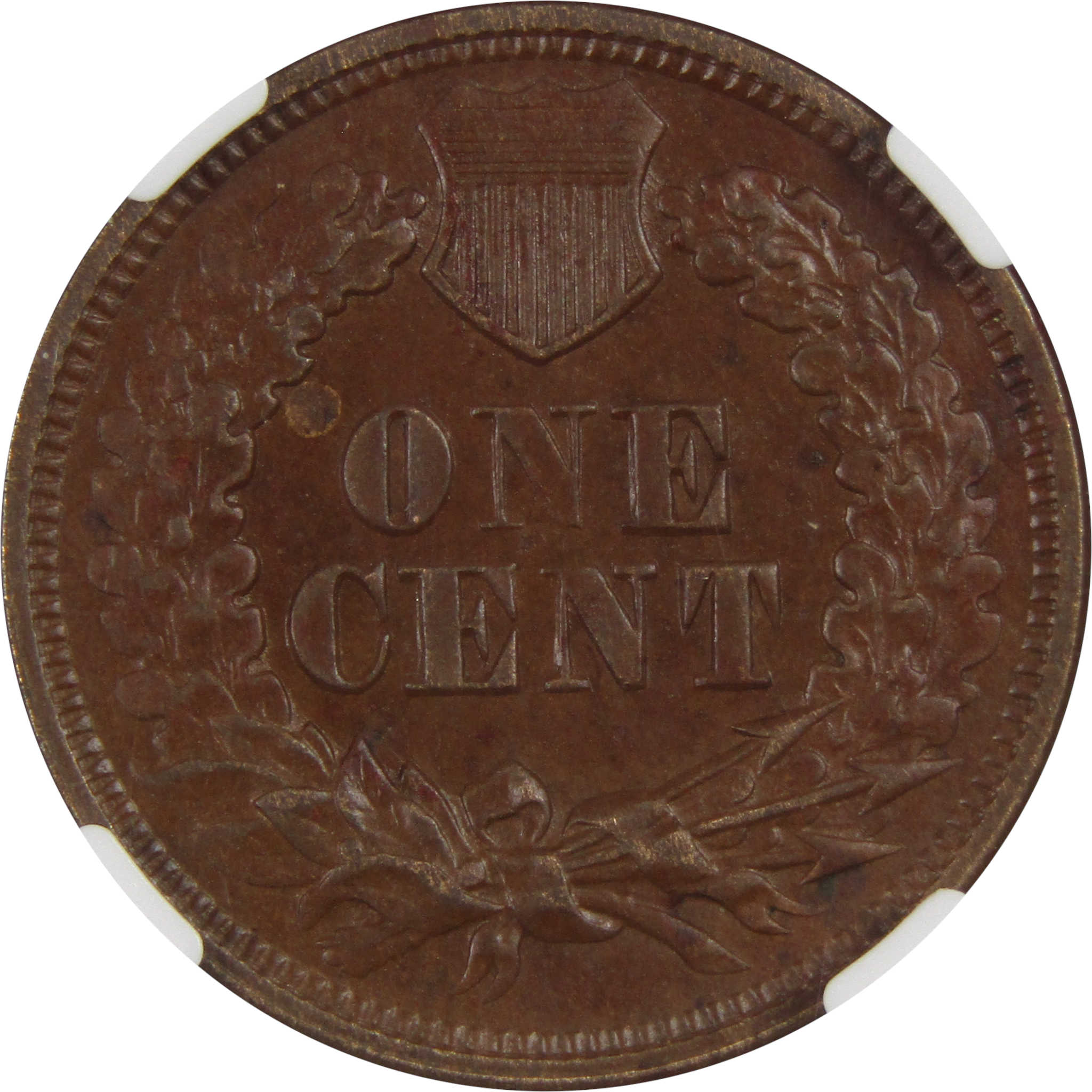 1867 Indian Head Cent AU 58 BN NGC Penny 1c Coin SKU:I7929