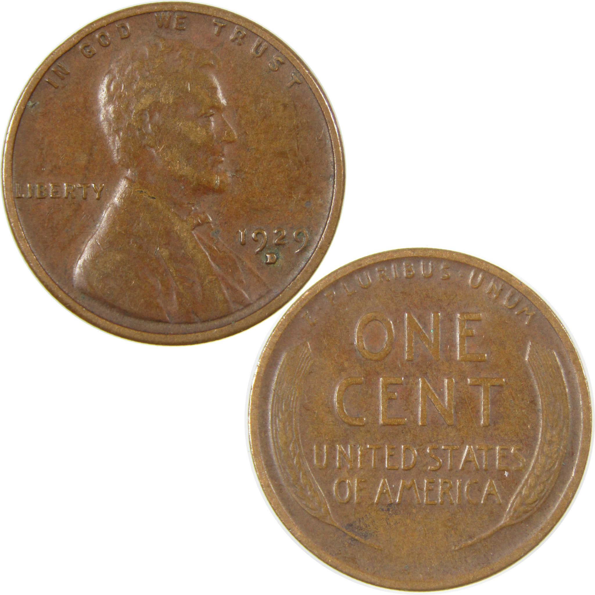 1929 D Lincoln Wheat Cent VF Very Fine Penny 1c Coin SKU:I27274