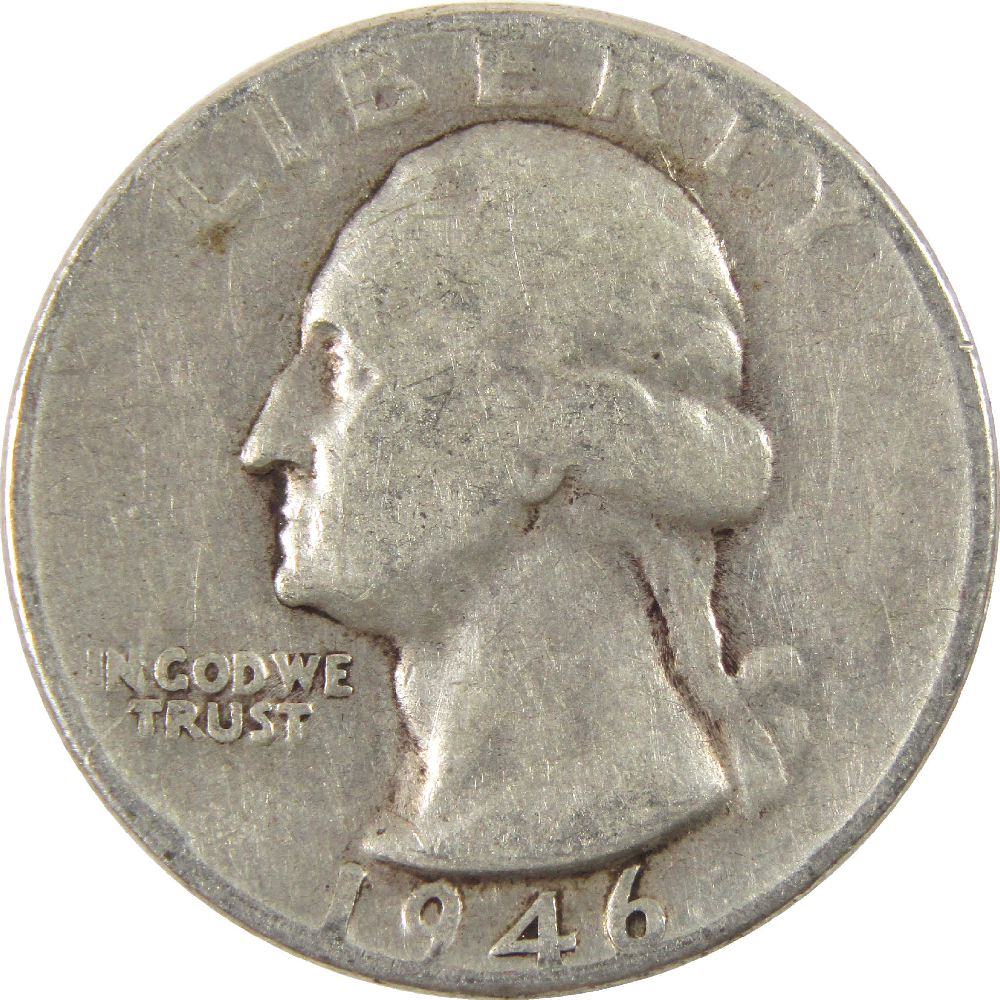 1946 D Washington Quarter G Good Silver 25c Coin