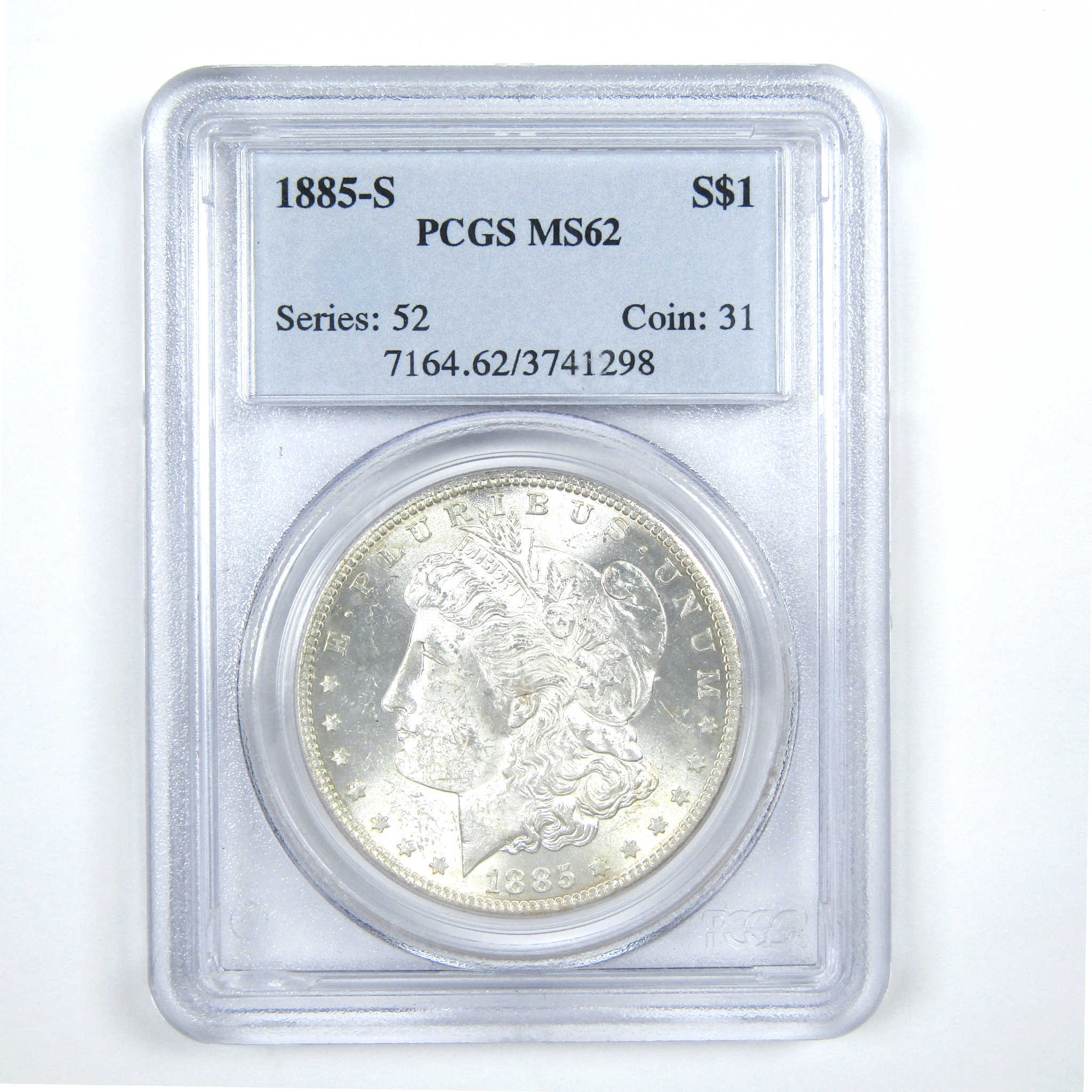 1885 S Morgan Dollar MS 62 PCGS Silver $1 Uncirculated Coin SKU:I14248 - Morgan coin - Morgan silver dollar - Morgan silver dollar for sale - Profile Coins &amp; Collectibles