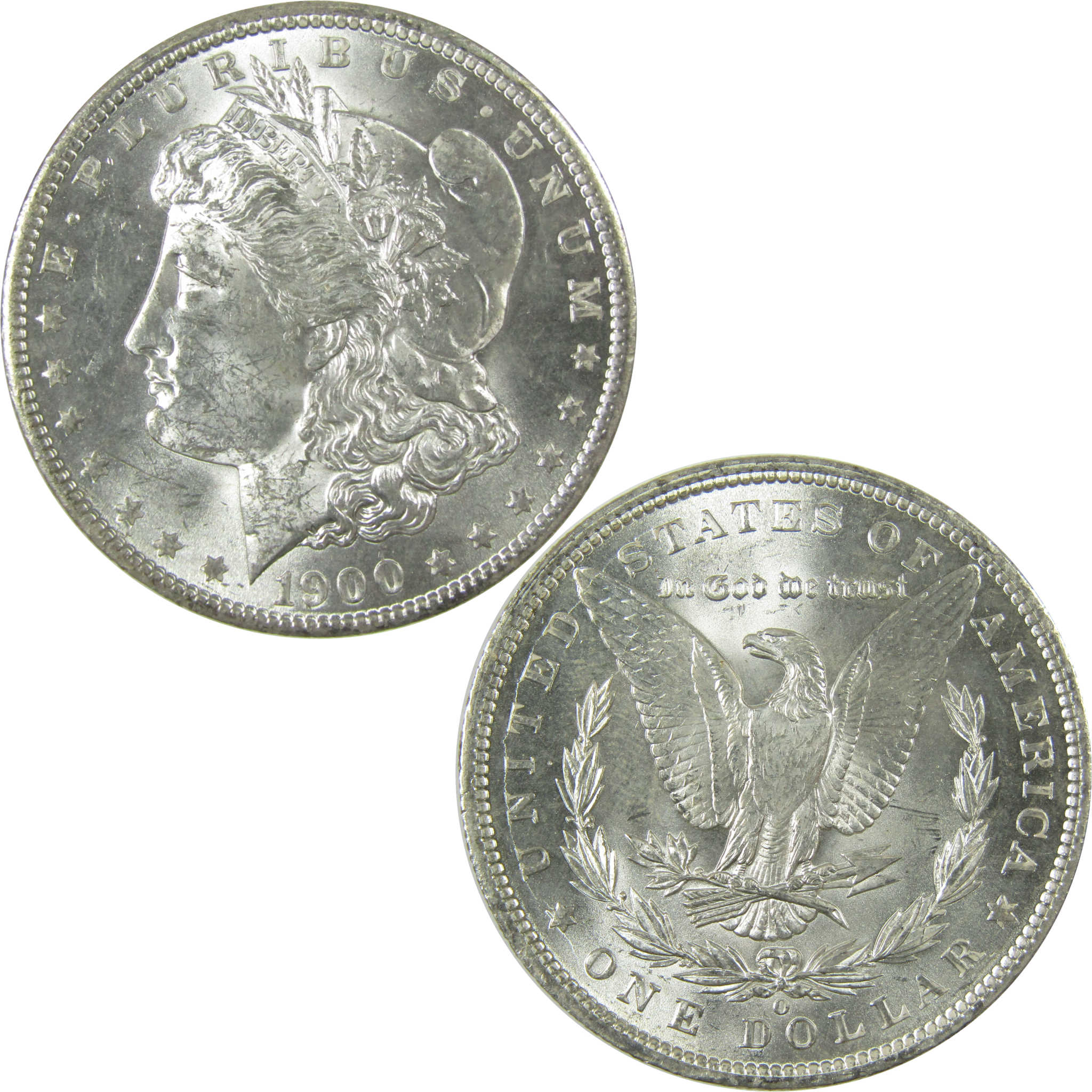 1900 O Morgan Silver Dollar Uncirculated Mint State $1 Coin SKU:I27748