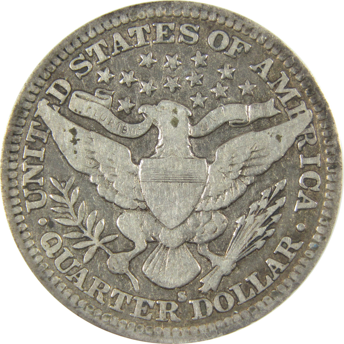 1915 S Barber Silver Quarter VG 10 Details ANACS 25c Coin SKU:I28568