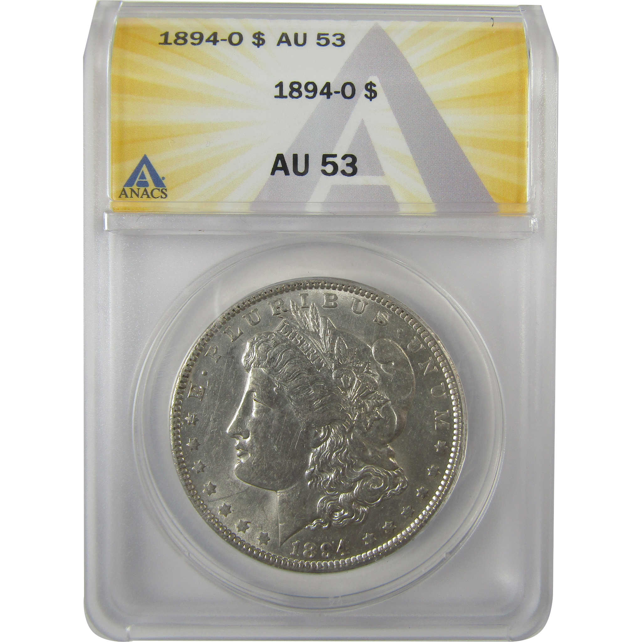 1894 O Morgan Dollar AU 53 ANACS Silver $1 Coin SKU:I19297 - Morgan coin - Morgan silver dollar - Morgan silver dollar for sale - Profile Coins &amp; Collectibles
