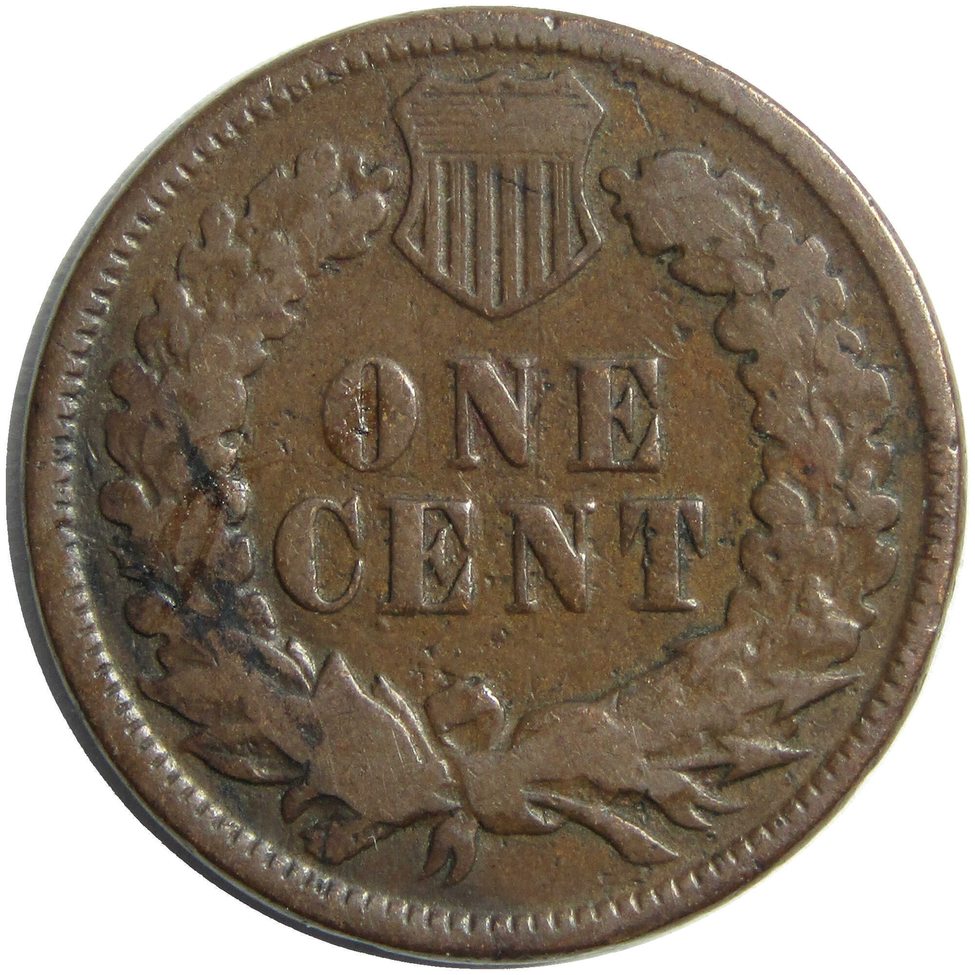 1874 Indian Head Cent AG About Good Penny 1c Coin SKU:I12865