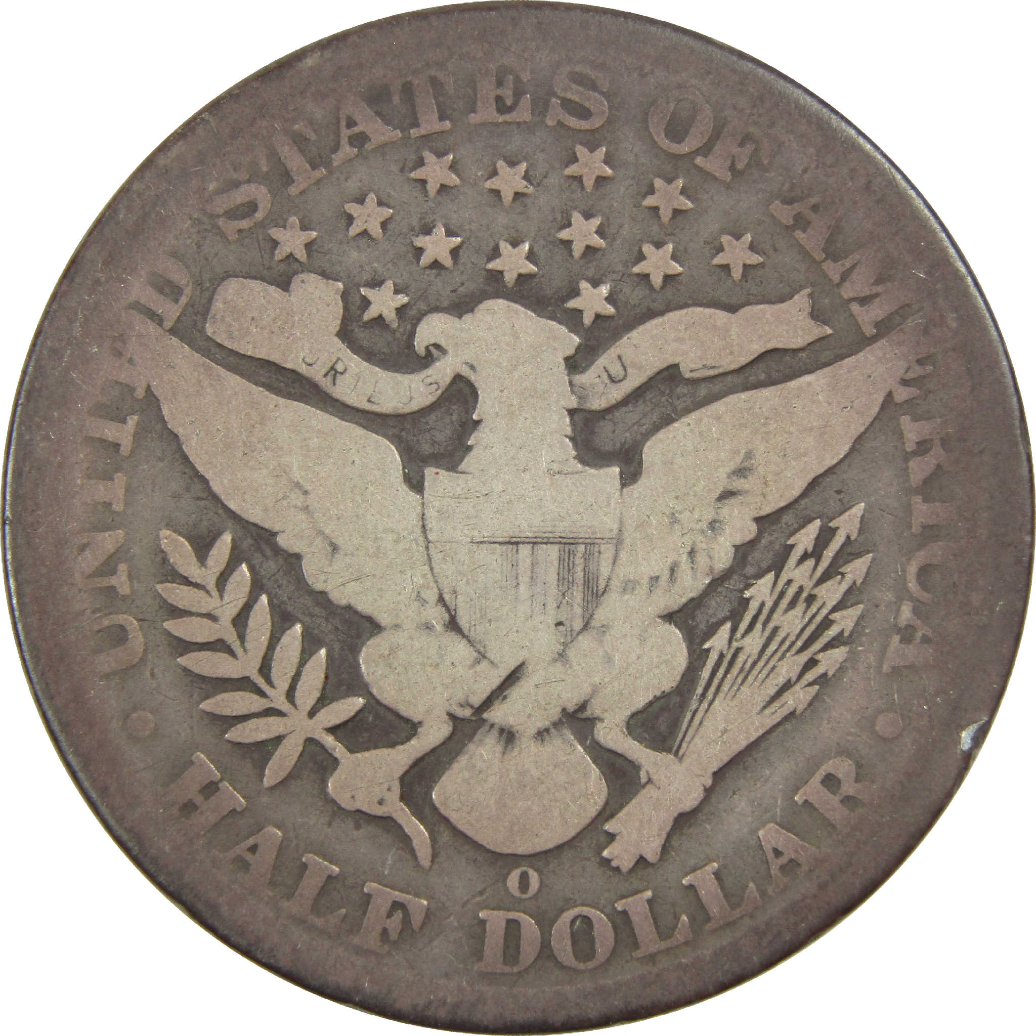 1895 O Barber Half Dollar AG About Good Silver 50c Coin SKU:I12555