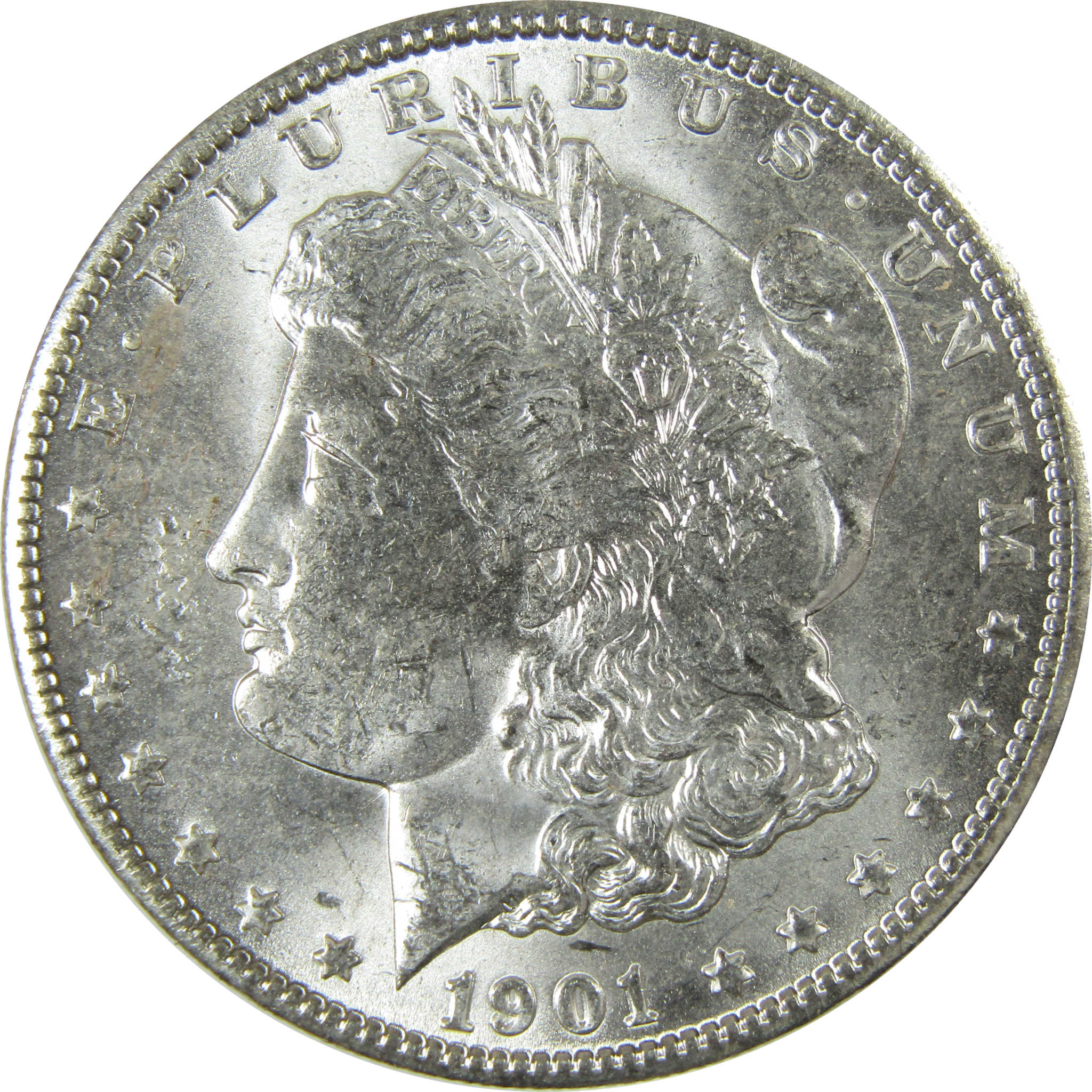 1901 O Morgan Silver Dollar Uncirculated Mint State $1 Coin SKU:I27766
