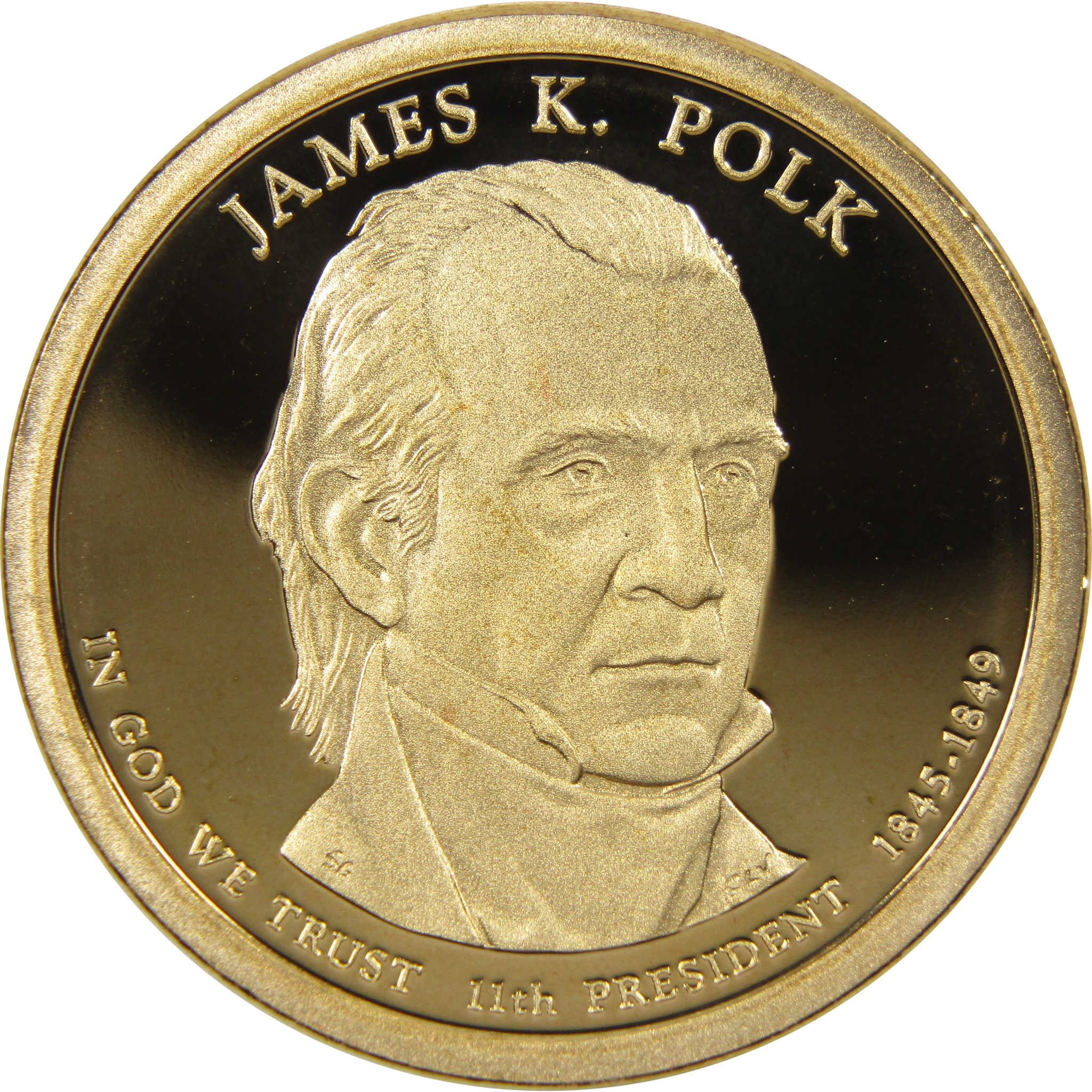 2009 S James K Polk Presidential Dollar Choice Proof $1 Coin