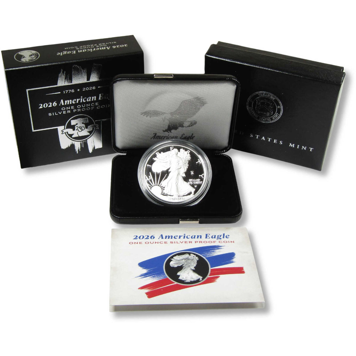 2026 W American Silver Eagle Proof $1 Coin Collectible OGP COA