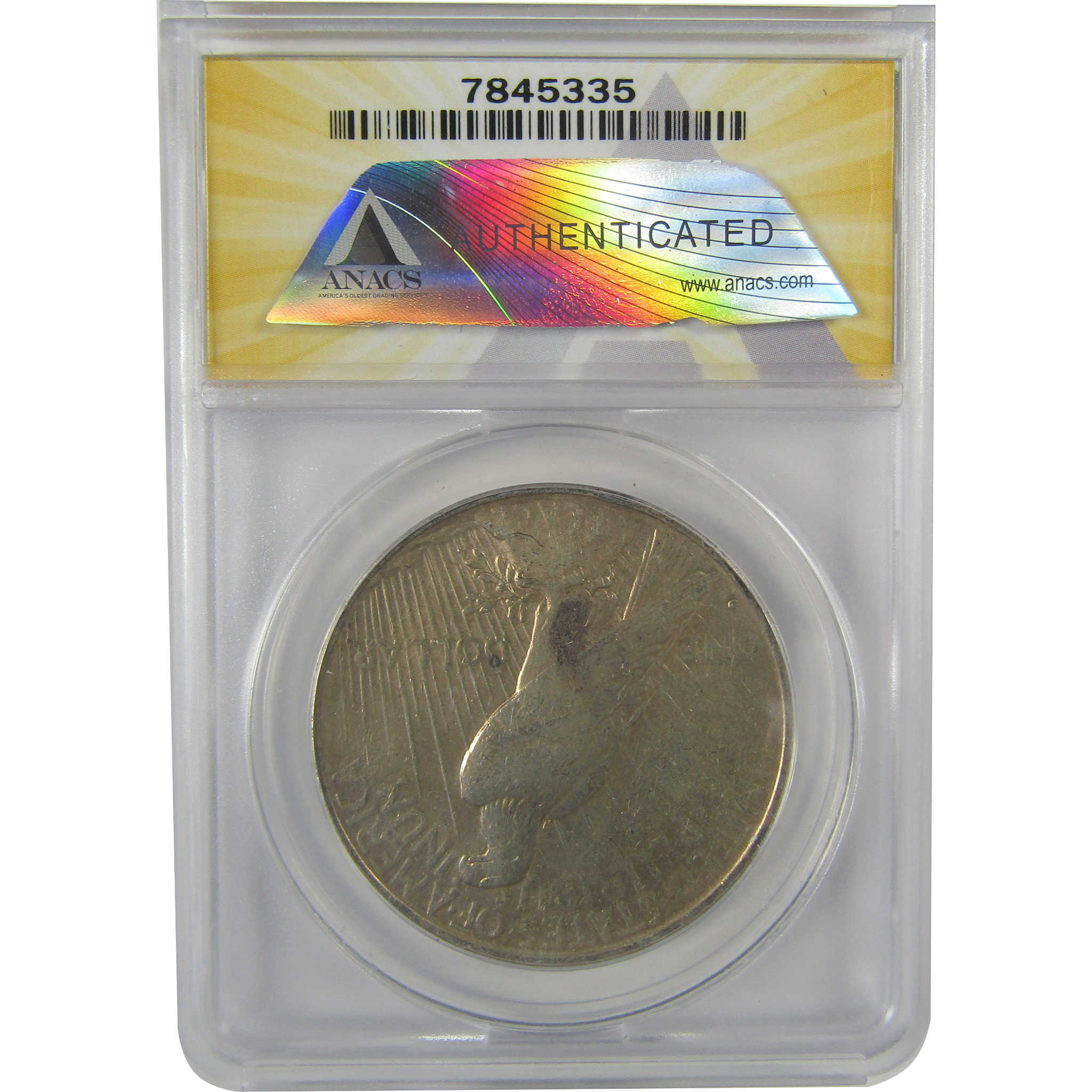 1934 D Peace Dollar VF 25 Details ANACS Silver $1 Coin SKU:I21558