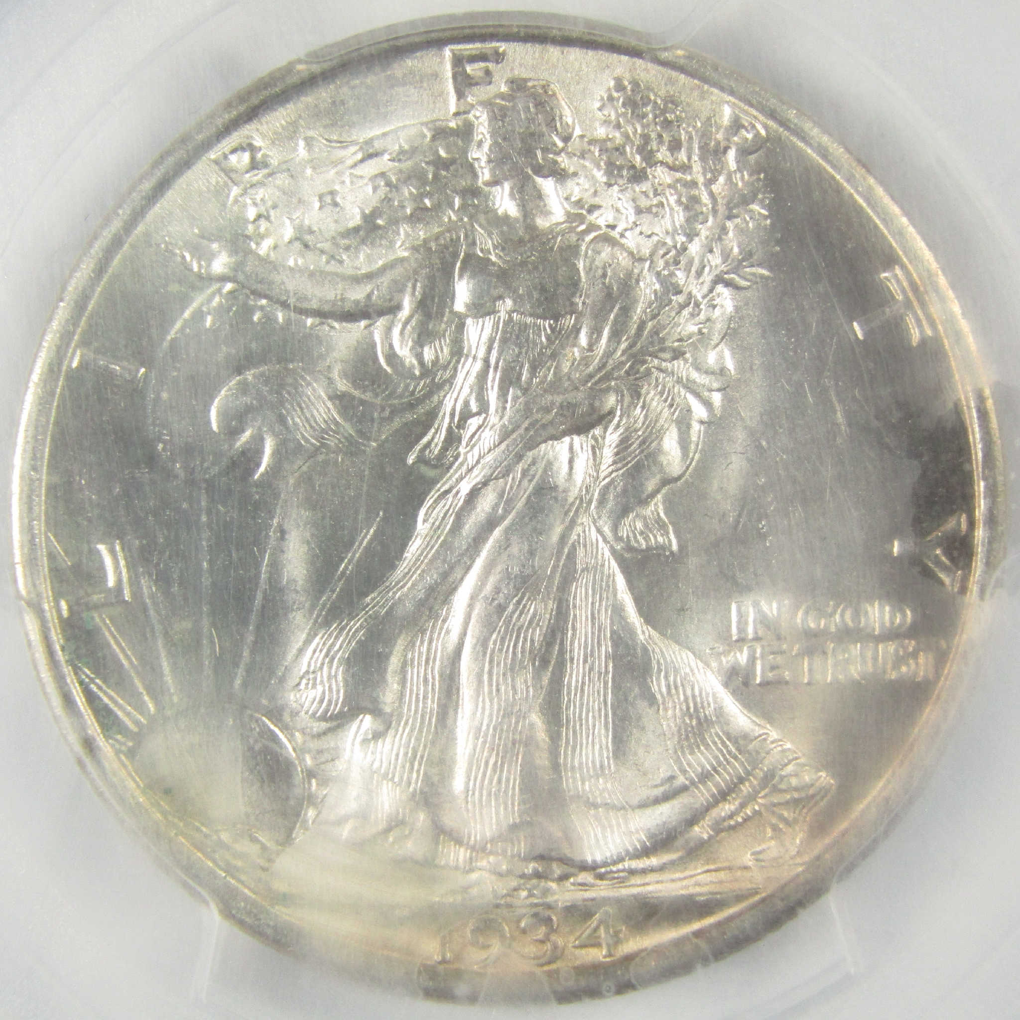 1934 D Liberty Walking Silver Half Dollar MS 64 PCGS Uncirculated